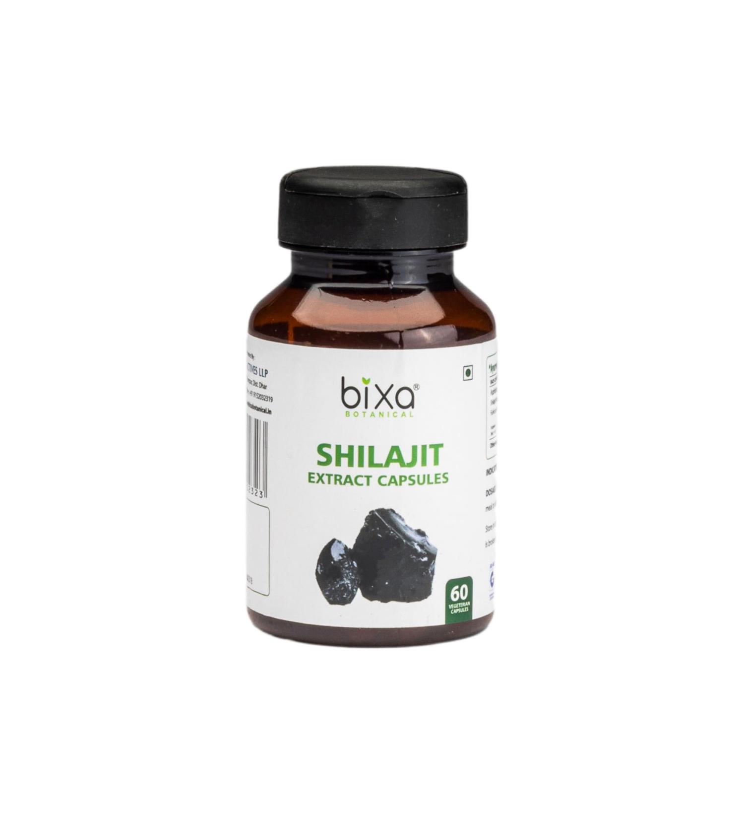 bixa BOTANICAL Shilajit Capsules | 60 Vegan Capsules | (450 MG) with 40% FULVIC Acid Extract - Buy Online on GoSupps.com