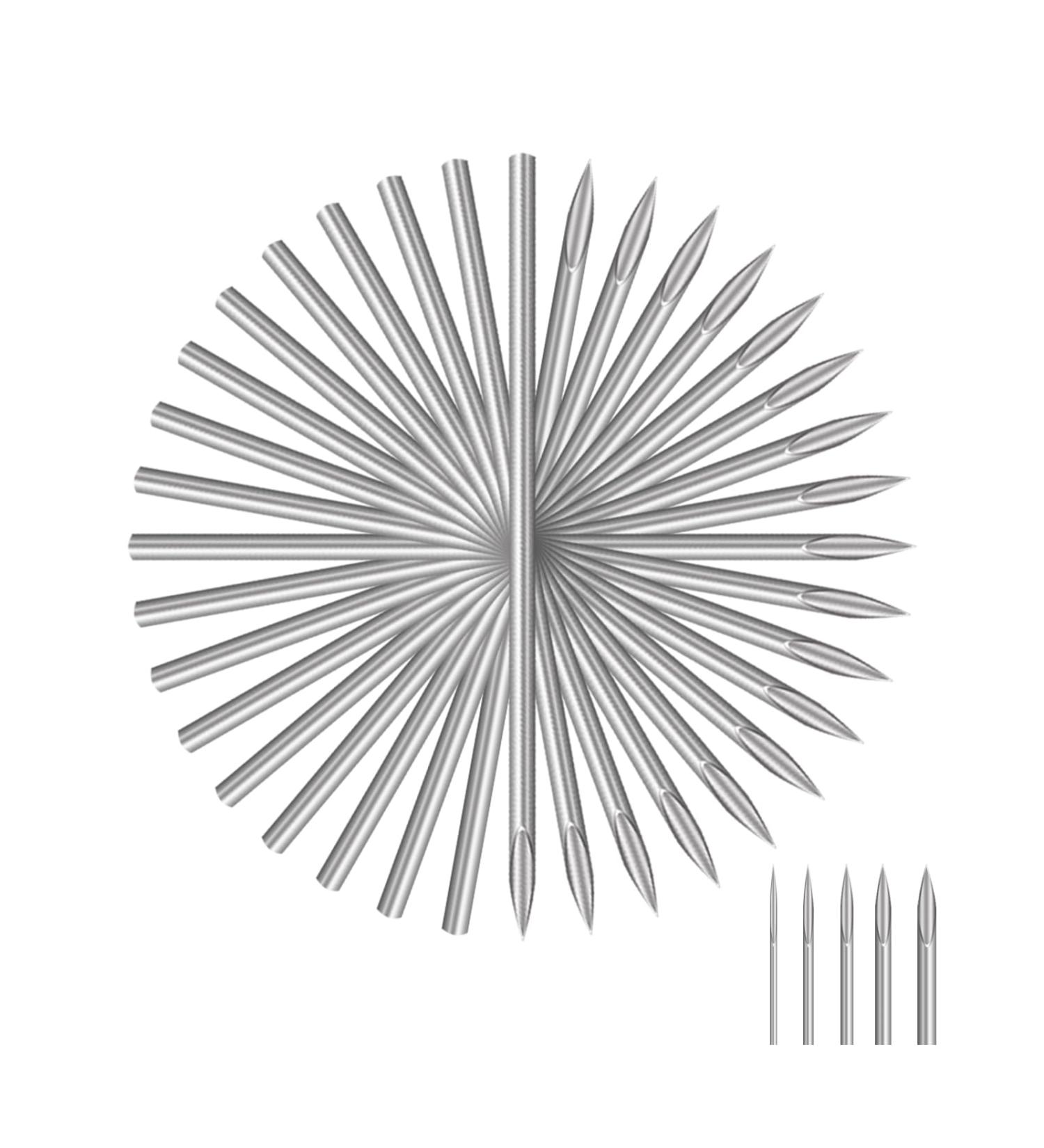 YILONG 14G Body Piercing Needles - 100 Pcs for Nose Ear Belly Button Nipple Tongue Lip & Eyebrow Piercing - International Shipping Available - Buy Online on GoSupps.com