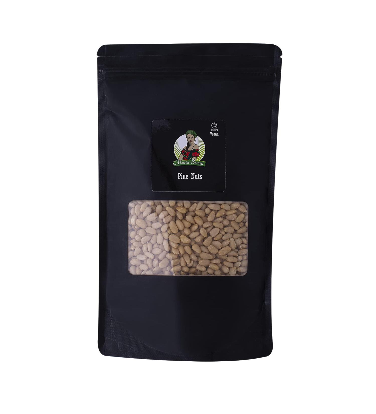 Pine Nuts 500 g (1 x 0.5 kg) | Vegan Source of Iron | Pine Kernels | Keto snack - Buy Online on GoSupps.com