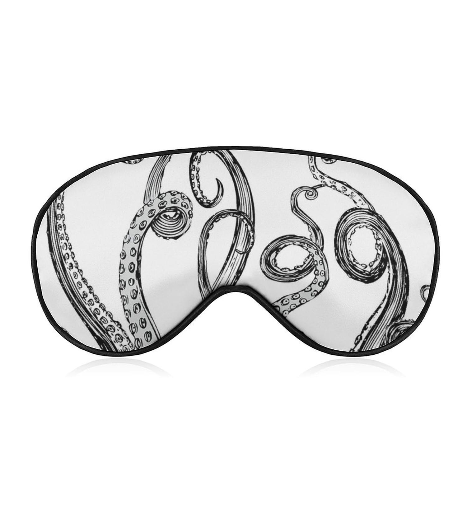 Hand Drawn Tentacles Sleep Mask - Adjustable Eye Shade for Light Blockage | Cute Sleep Mask for Men & Women - Buy Online on GoSupps.com