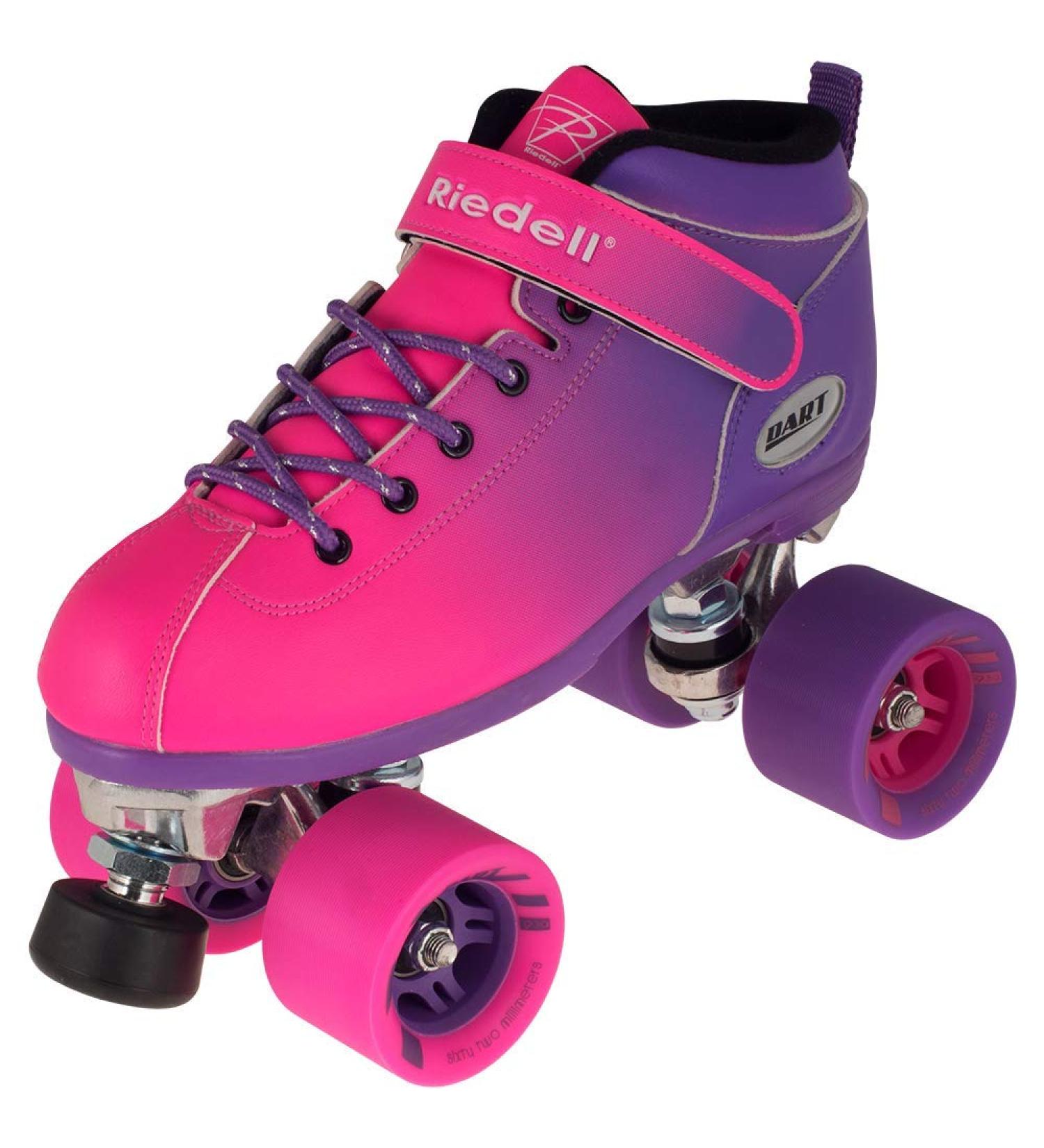 Riedell Dart Ombr Quad Roller Speed Skates Purple & Pink - Size 6 - Buy Online on GoSupps.com