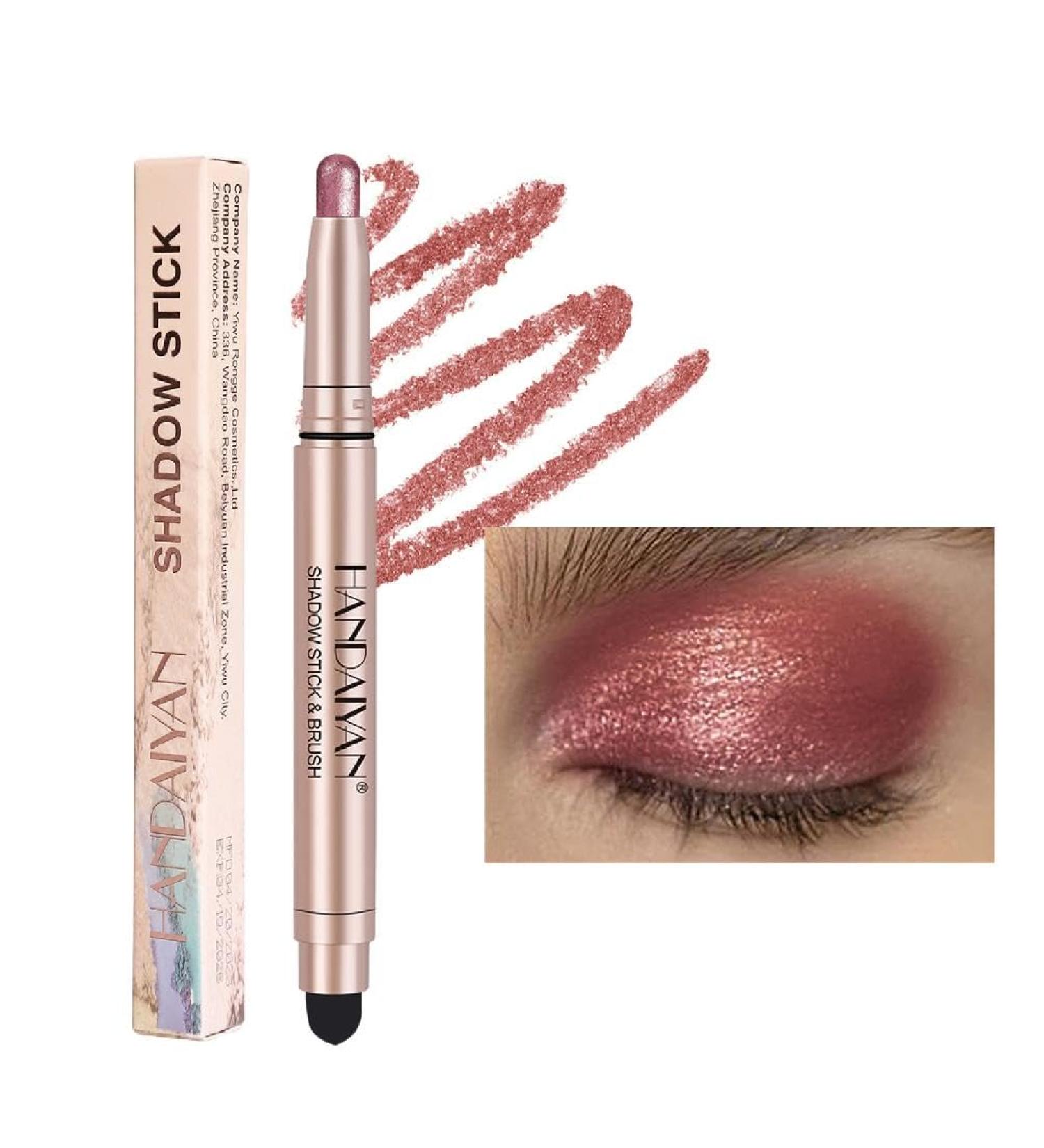 Long Lasting Double End Glitter Pearlescent Eye Pen Stick Pencil Eyeshadow Makeup Highlighter Waterproof Shimmers Shimmering Eye Makeup Pen Beauty and Health Double Ended Eyeshadow Makeup Look 6 - Buy Online on GoSupps.com