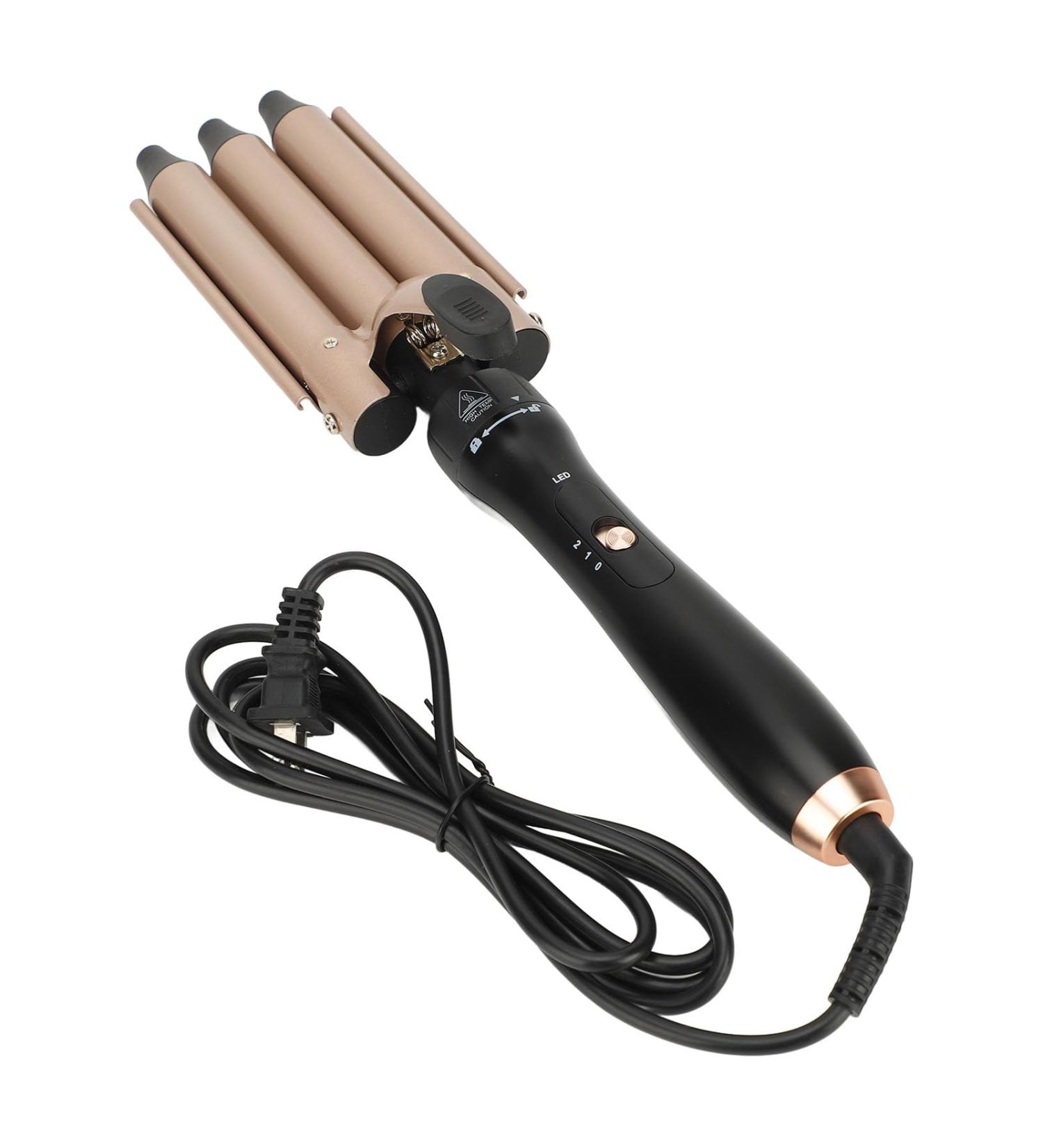 5 in 1 Curling Wand Set Interchangeable Barrel Heat Protective Glove Instant Heat Up Curling Iron Rose Gold - Buy Online on GoSupps.com
