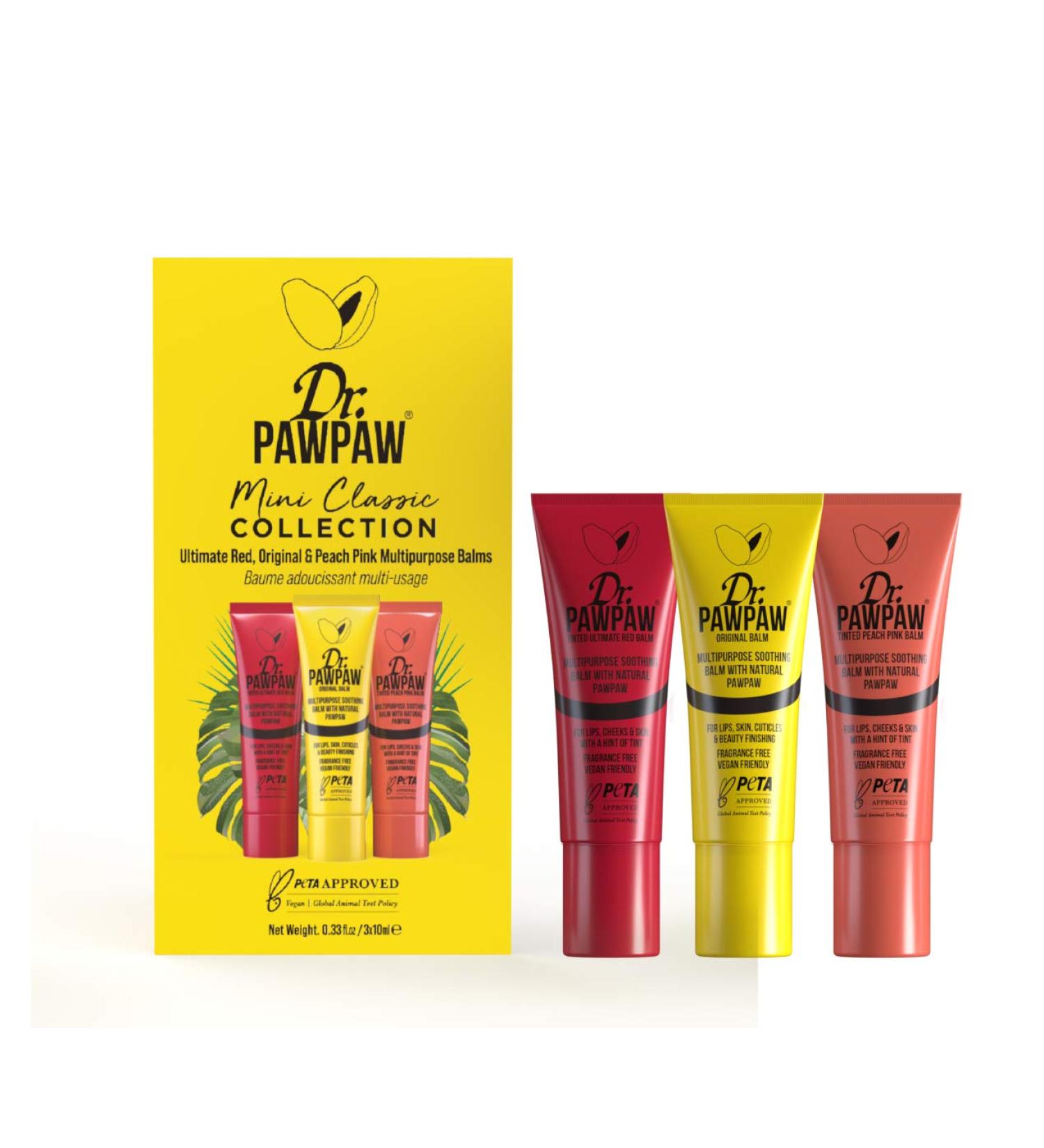 Dr. PAWPAW Multi Classic Collection - Fragrance-Free Balm for Lips, Skin, Hair, Cuticles, Nails - 10mL Mini Pack - Buy Online on GoSupps.com
