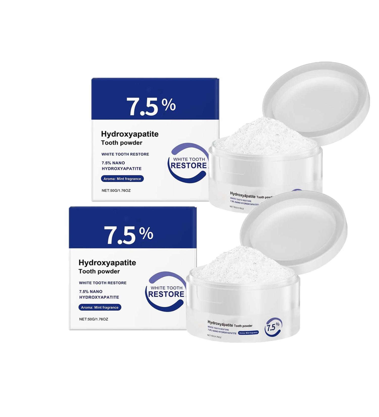 Microcrystalline Hydroxyapatite Powder for Teeth Microcrystalline Hydroxyapatite Powder Hydroxyapatites Toothpaste Powders for Deep Cleaning Care Teeth Powders (2pcs) - Buy Online on GoSupps.com