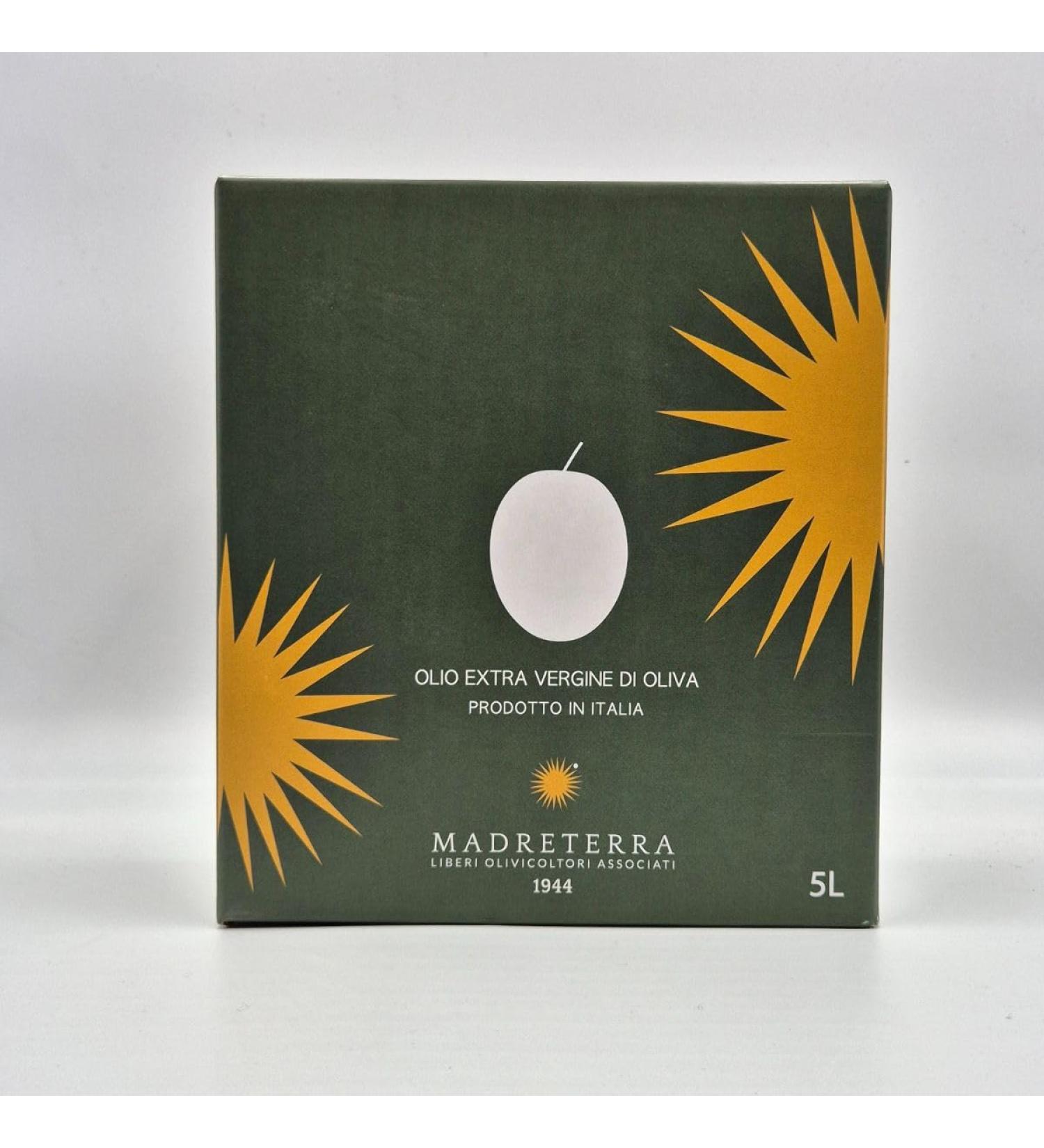 Cooperativa Madre terra Madre Terra cooperative oil mill cold pressed extra virgin olive oil Italian EVO oil biancolilla cerasuola nocellara del belice 5 LT - Buy Online on GoSupps.com