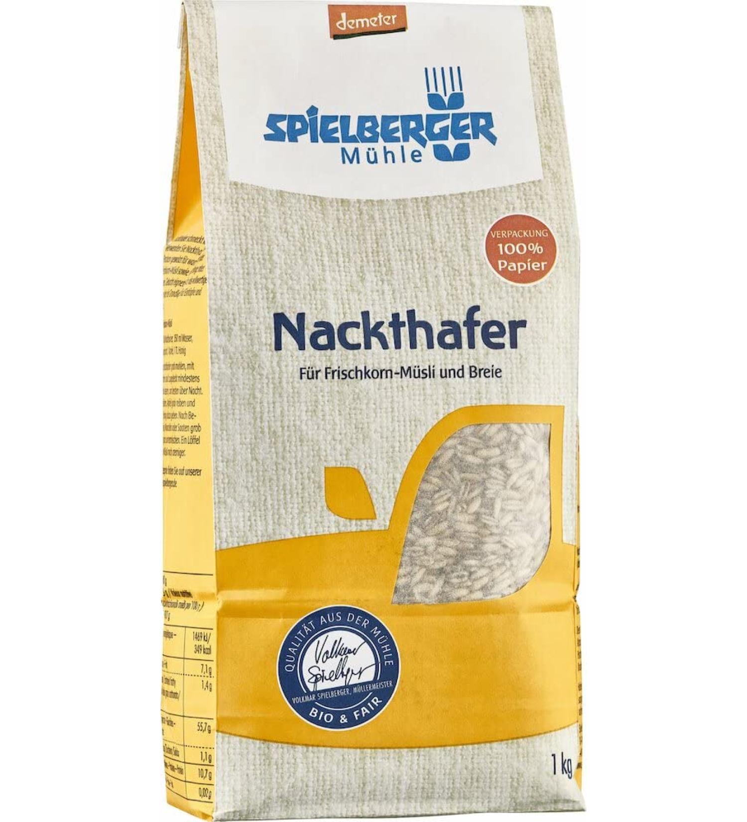 Spielberger organic naked oats demeter (2 x 1 kg) 1 kg (pack of 2)