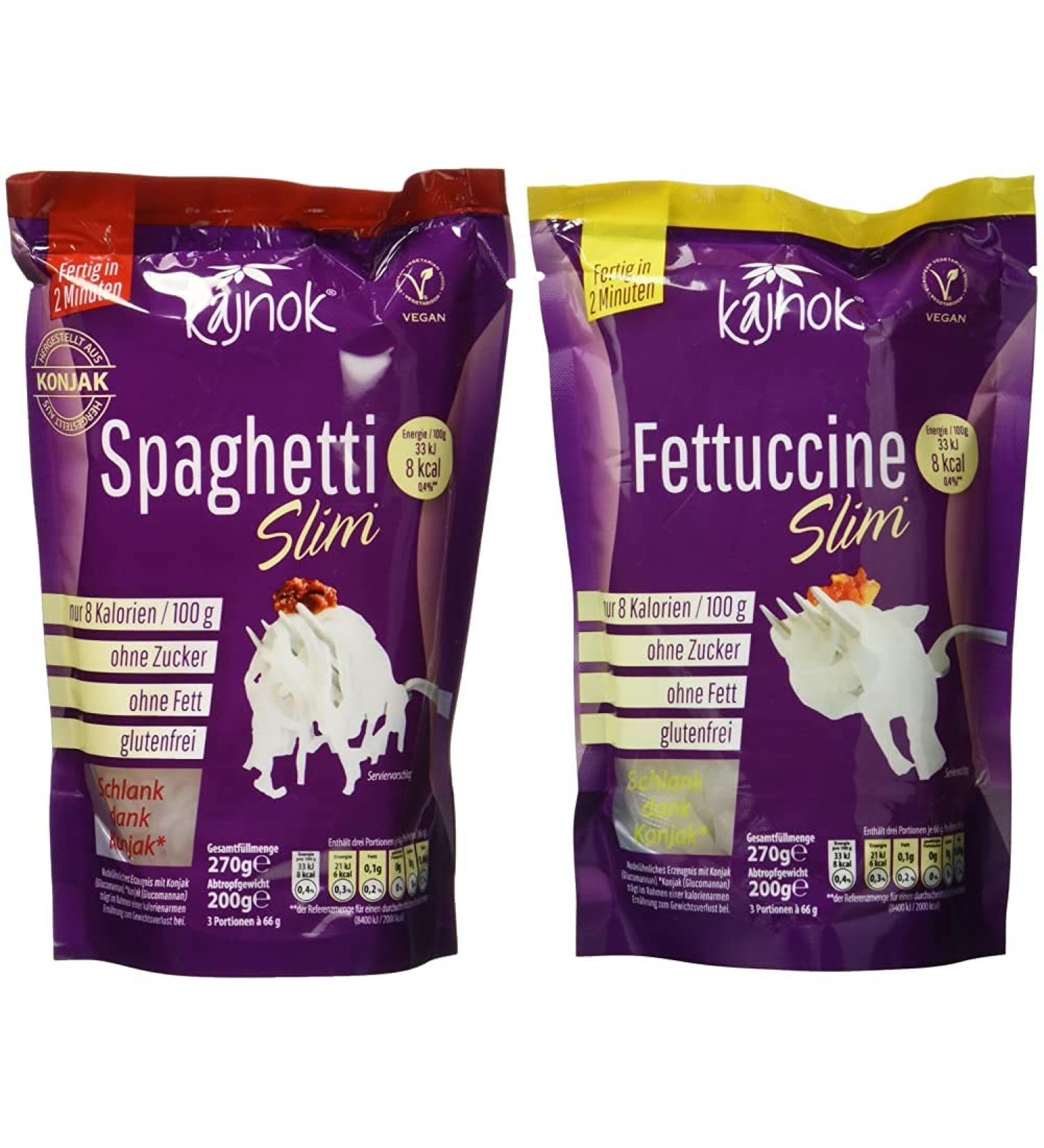 Buy Kajnok Spaghetti Slim & Fettuccine Slim - 10er Box Bundle | International Shipping Available - Buy Online on GoSupps.com