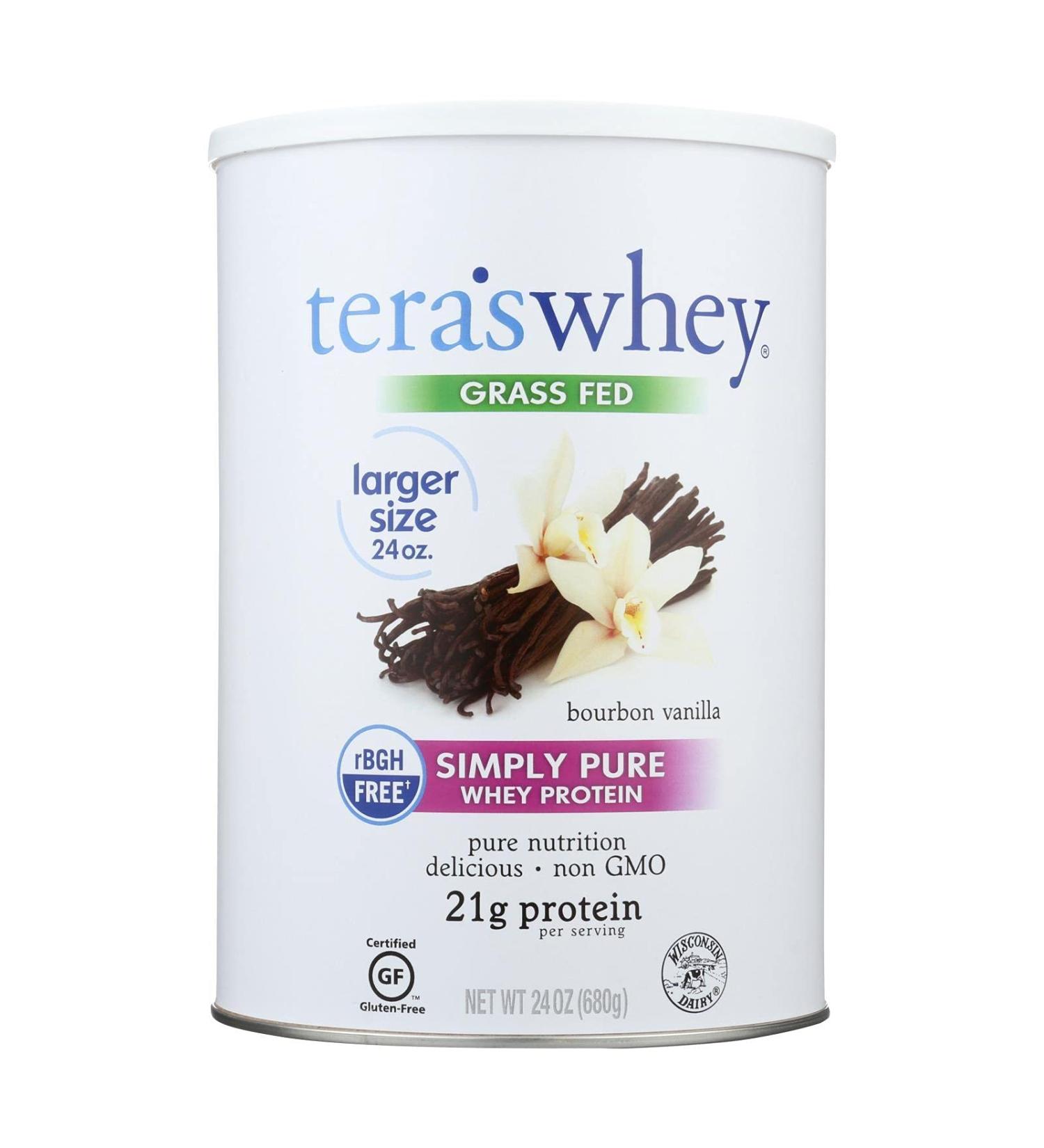Simply Tera's Pure Whey Protein Powder - Family Size Bourbon Vanilla Flavor - International Shipping Available - Buy Online on GoSupps.com
