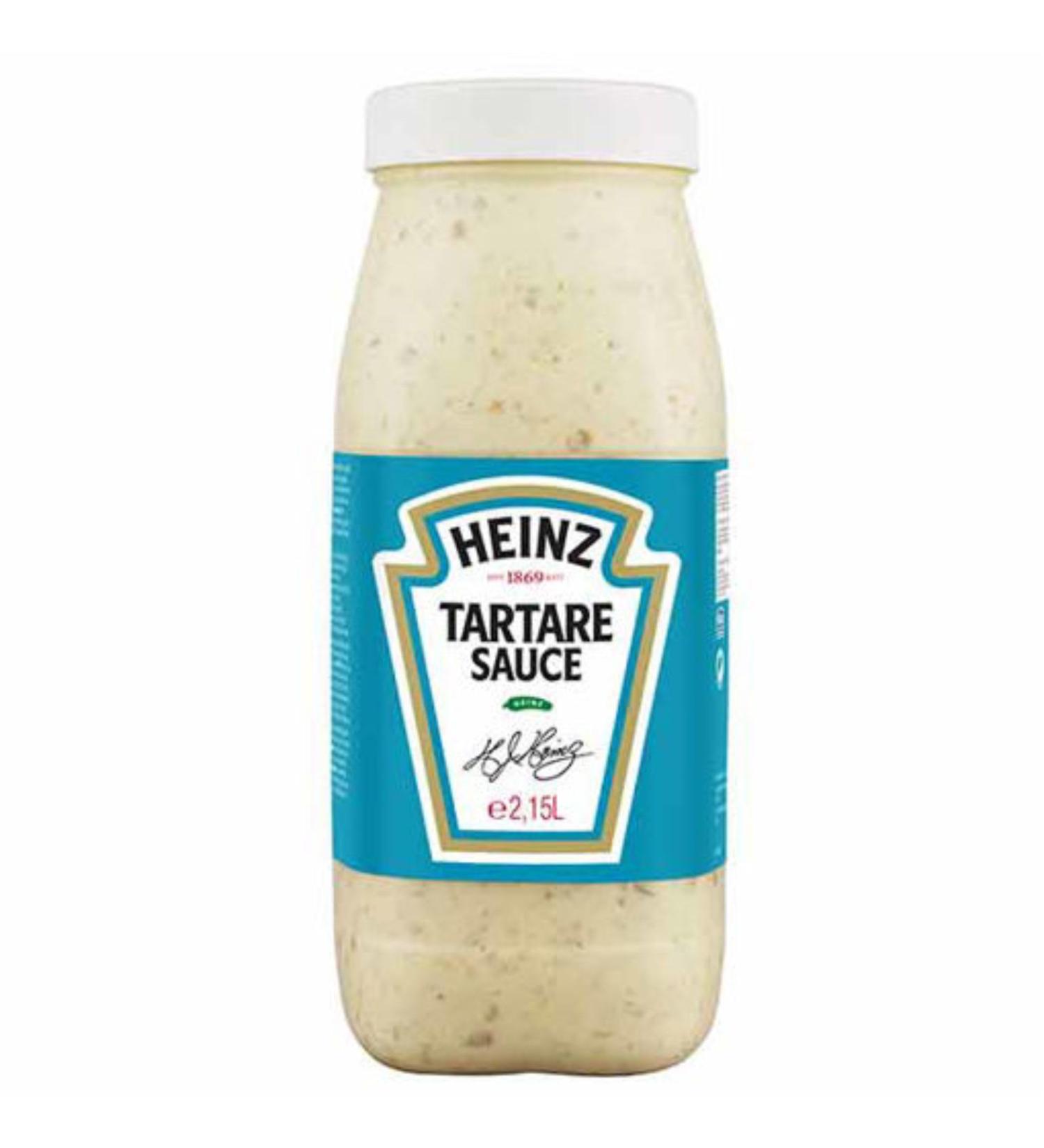 Heinz Tartare Sauce 2.15L. A creamy sauce with crunchy gherkin capers and a twist of lemon