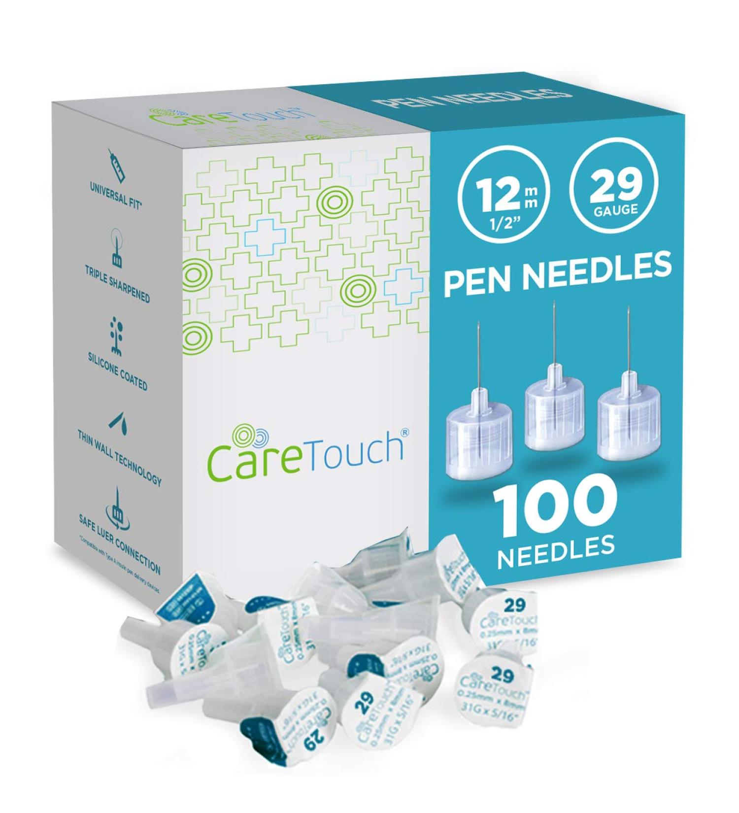 Care Touch Pen Needles 29G 1/2 Inch - Pack of 100 - Buy Online on GoSupps.com