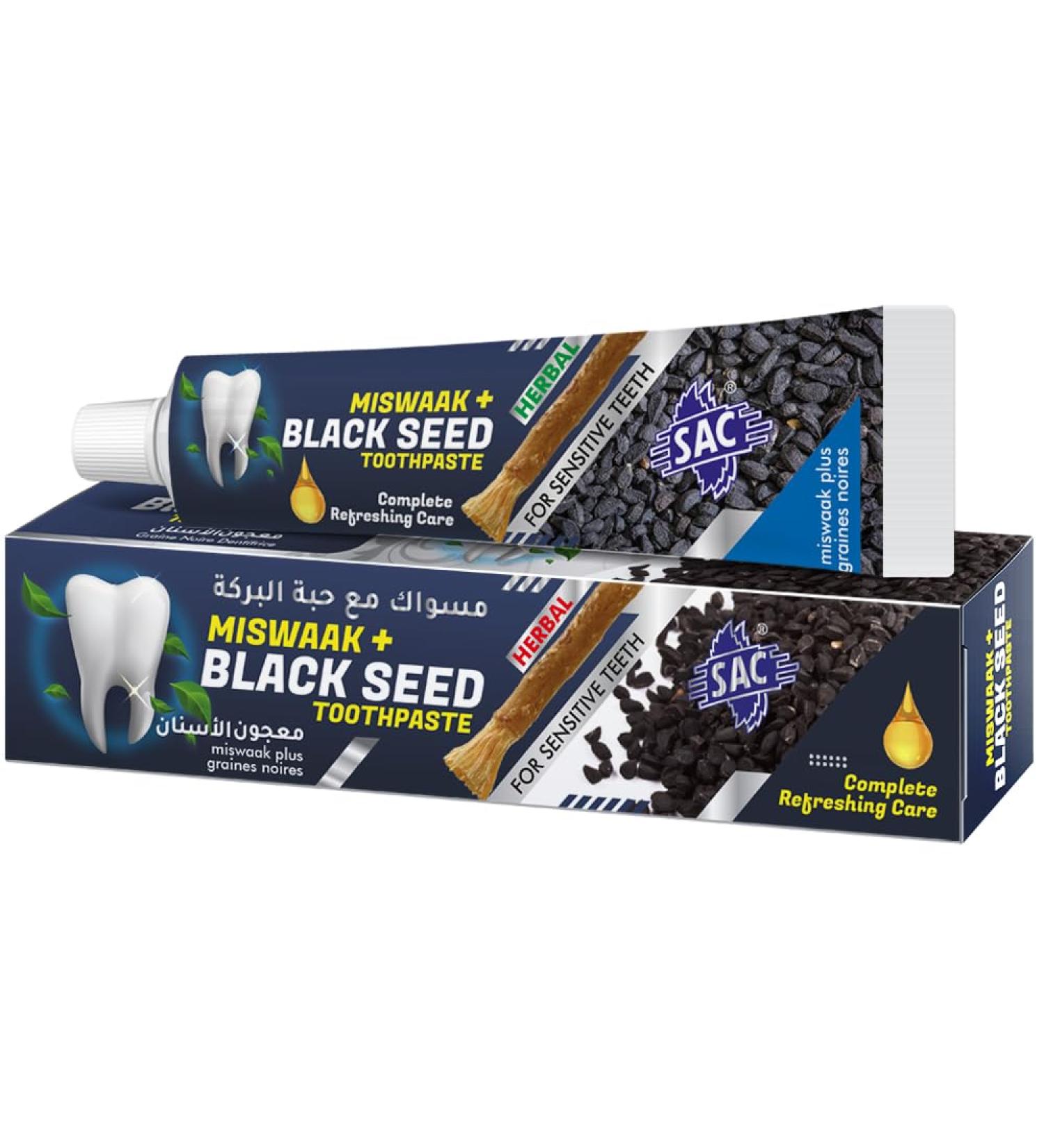 Pure Natural Blackseed Toothpaste - Herbal Oral Care Natural Teeth Whitening Fluoride-Free Formula | 125gm - Buy Online on GoSupps.com