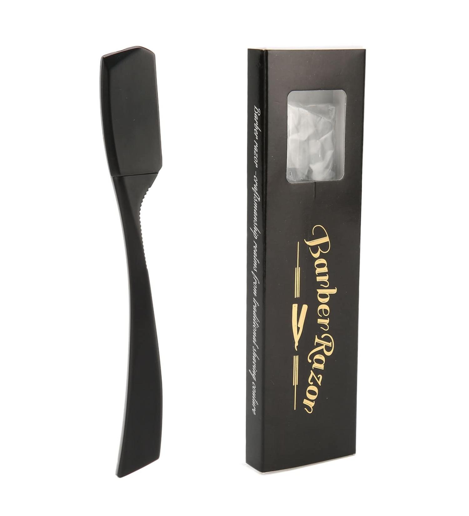 Buy Straight Edge Shaving Razor with Ergonomic Bartklingen Holder - Best Manual Vintage Shaving Accessories for a Smooth Shave - Buy Online on GoSupps.com