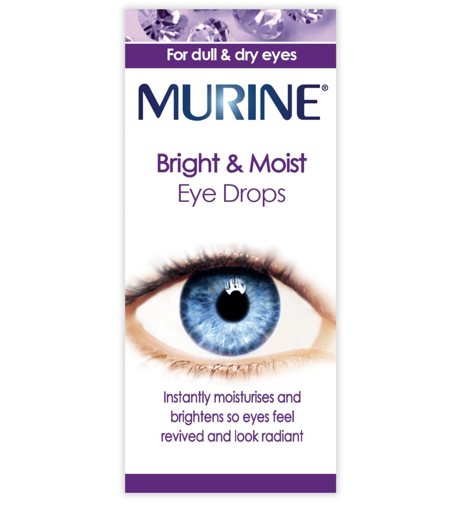 Murine Bright & Moist Eye Drops 15ml - Brighten, Whiten, and Relieve Dry Eyes - Buy Online on GoSupps.com