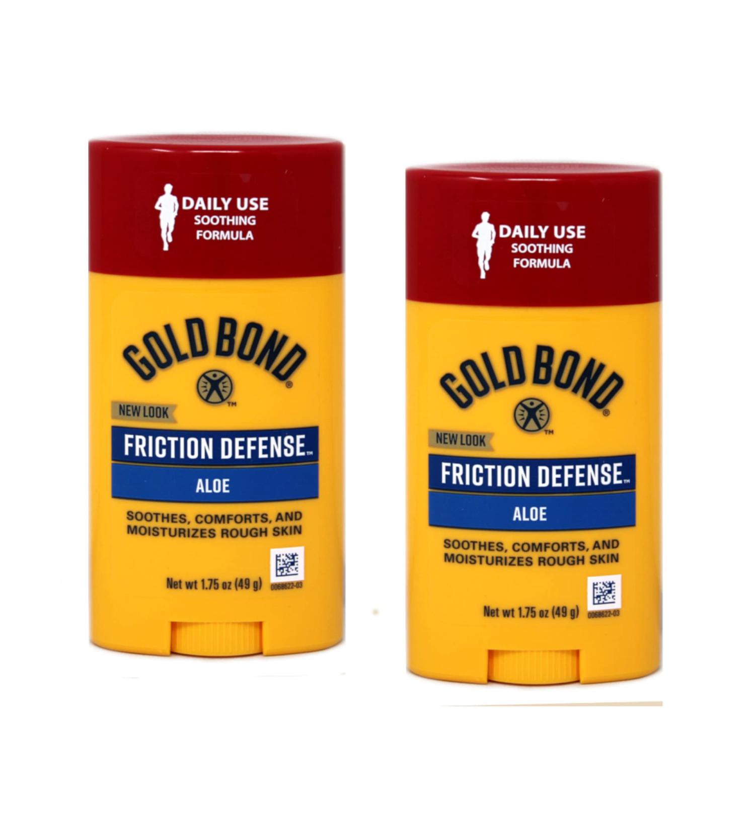 Gold Bond Friction Defense Stick 1.75 oz (Pack of 2) - Unscented - Buy Online on GoSupps.com