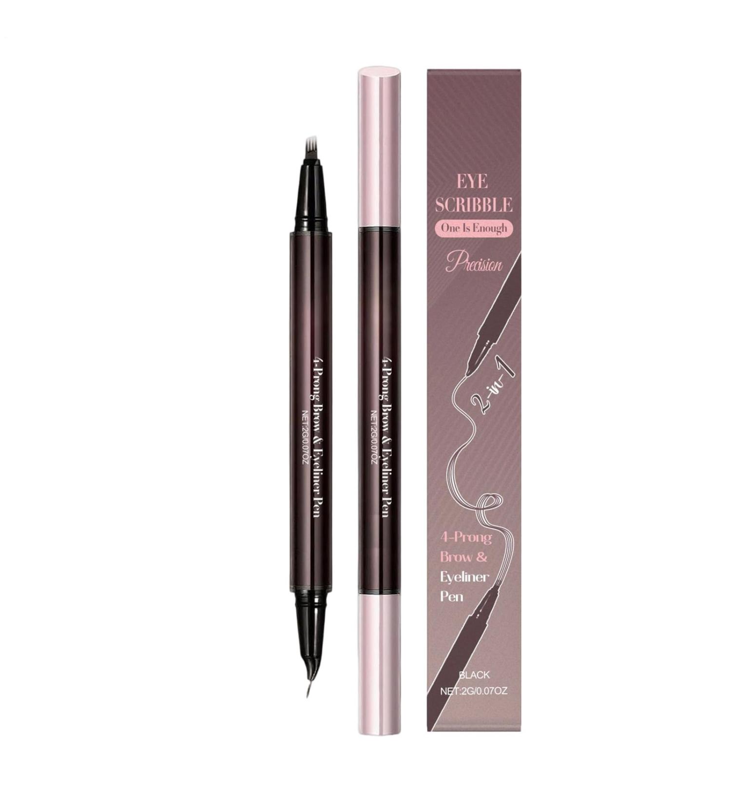  Generisch Women's Eyebrow Pencils | 2-in-1 Double-Sided Cosmetic Pencil Eyeliner | For use in beauty makeup dates parties and gatherings - Buy Online on GoSupps.com
