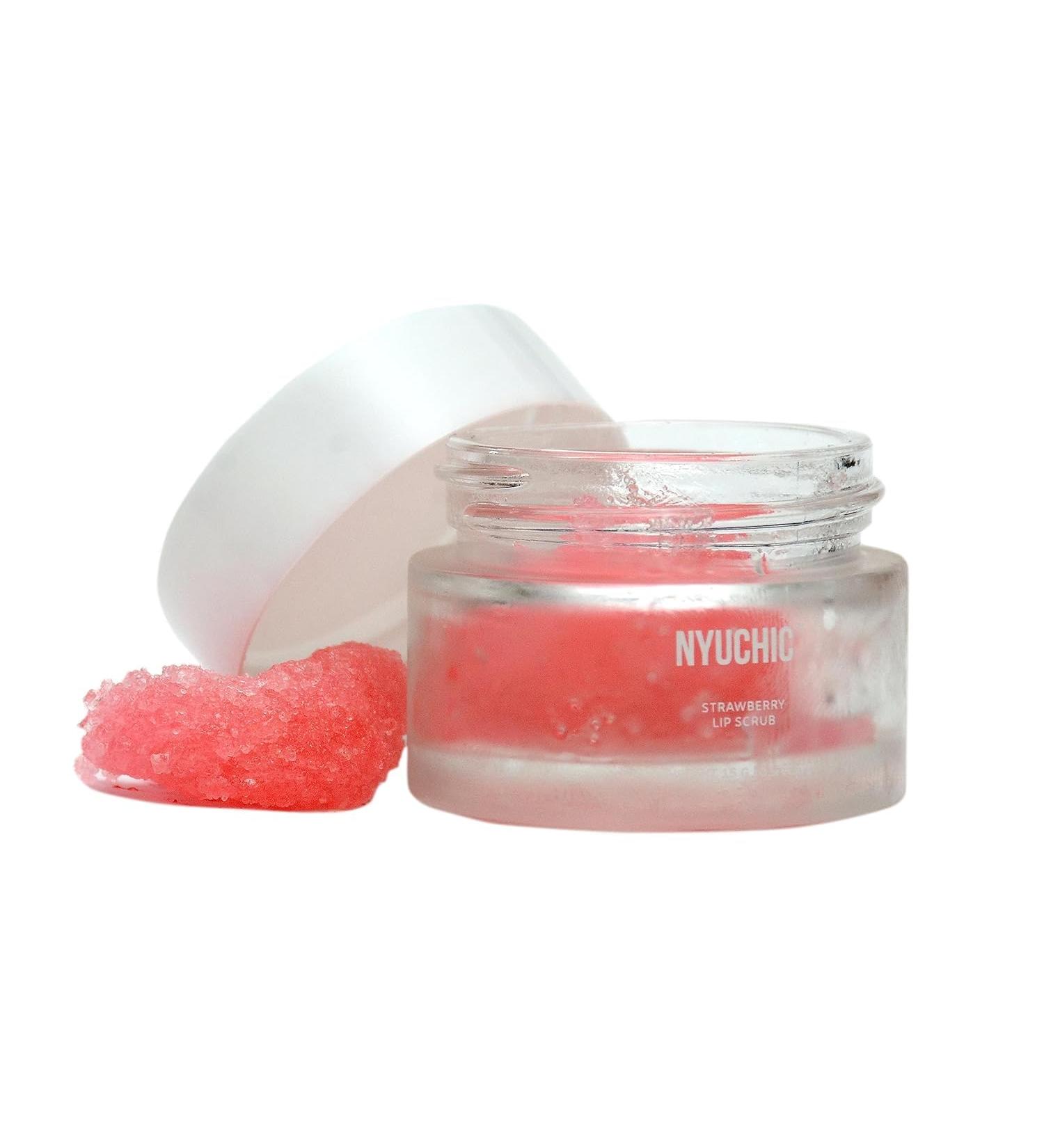 Strawberry Extract Lip Scrub with Vitamin A - Brighten Dark Lips & Restore Softness | 15 GM - Buy Online on GoSupps.com