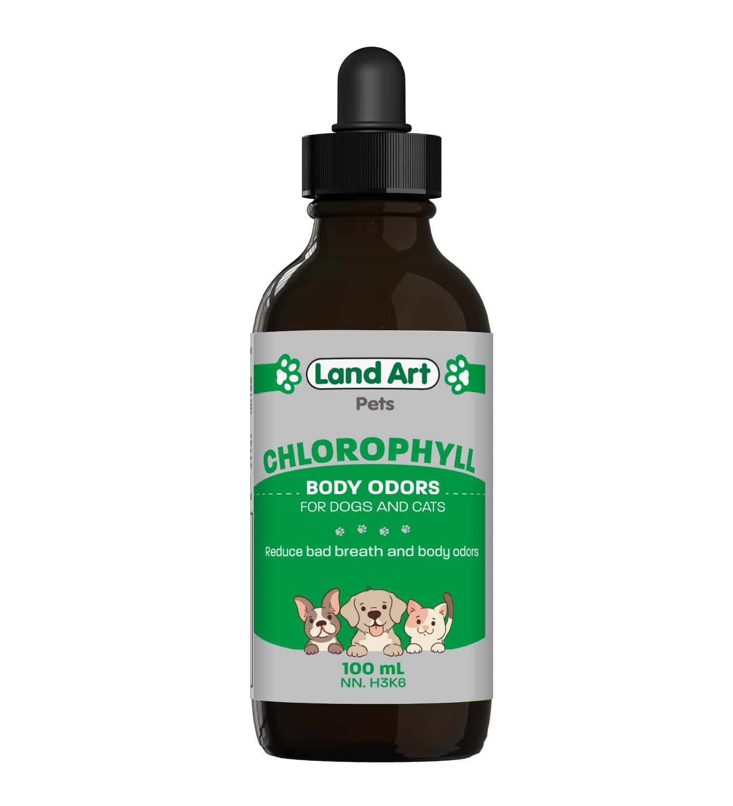 Pet Water Additive for Dogs & Cats Fight Bad Breath & Body Odors Natural Oral Care Liquid Chlorophyll 100ml GMO Free Gluten Free Alcohol Free Sugar Free - Made in Canada - Buy Online on GoSupps.com