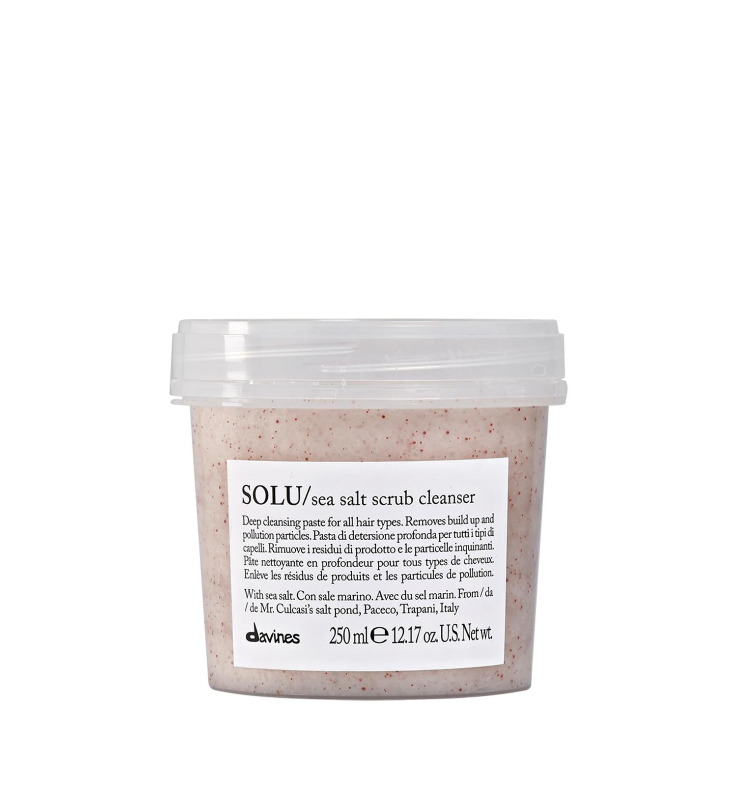 Davines SOLU Sea Salt Scrub Cleanser 250ml - Buy Online on GoSupps.com