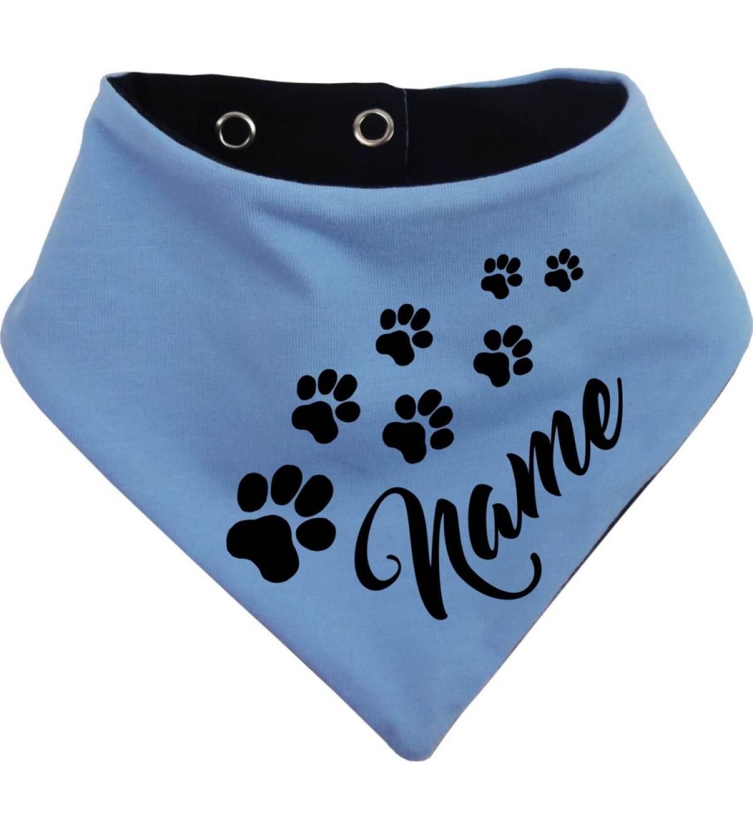 Custom Both-Sided Multicolor Dog Towel - Light Blue Navy Size 1 (Neck 27-30 cm) | Personalized Pet Accessory - Buy Online on GoSupps.com