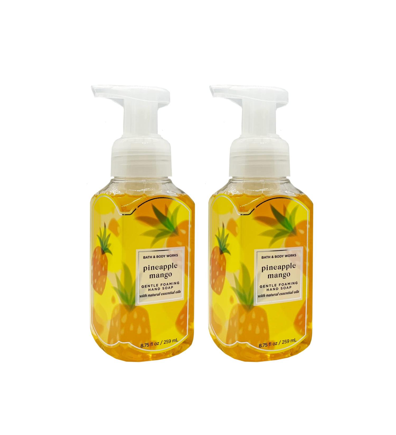Bath & Body Works Pineapple Mango Hand Soap 2-Pack - 8.75 oz Gentle Foaming Formula - Buy Online on GoSupps.com