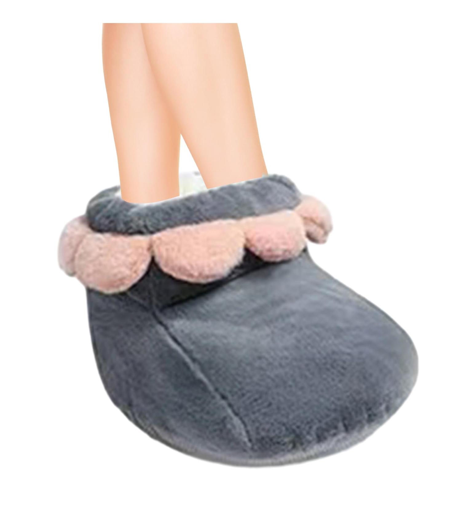 Rasoli Heated Foot Warmer | Removable Heating Pillows | Ultimate Foot Care for TV Reading Travel & Work Gray USB - Buy Online on GoSupps.com