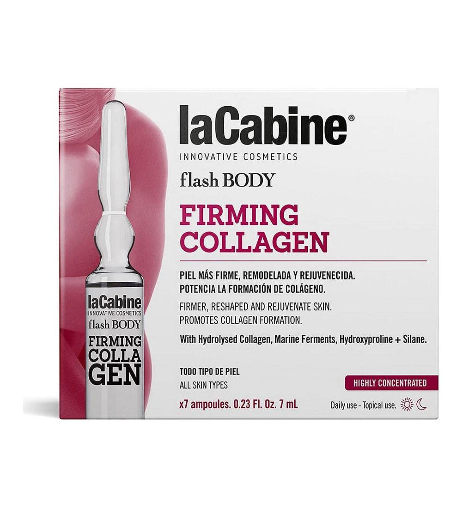 La Cabine Flash Body Collagen Firming 7 Ampoules of 7 ml one Color