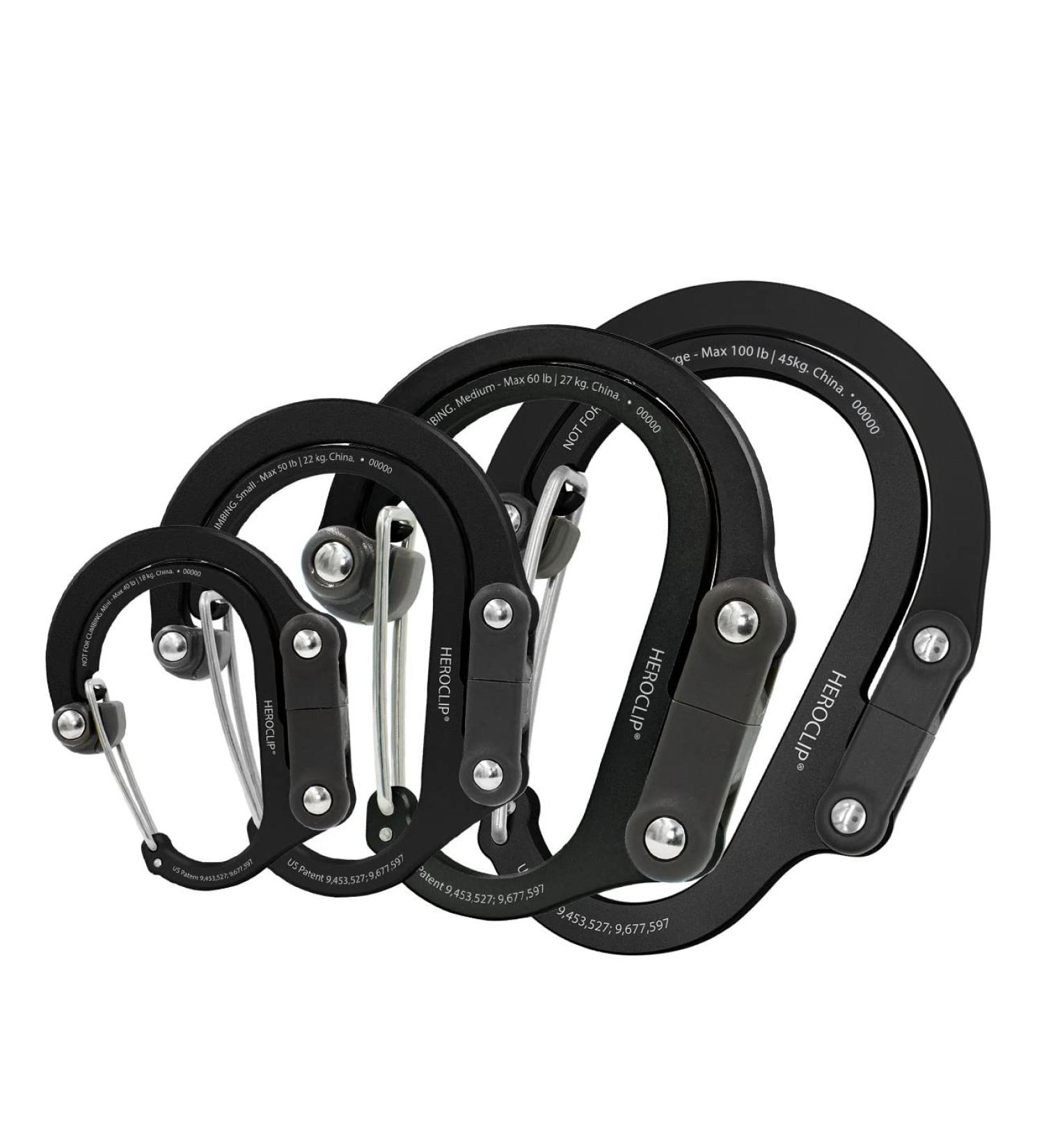 GEAR AID HEROCLIP Medium Snap Hooks - Perfect for Camping Backpacking Travel & Garage Organization | International Shipping - Buy Online on GoSupps.com