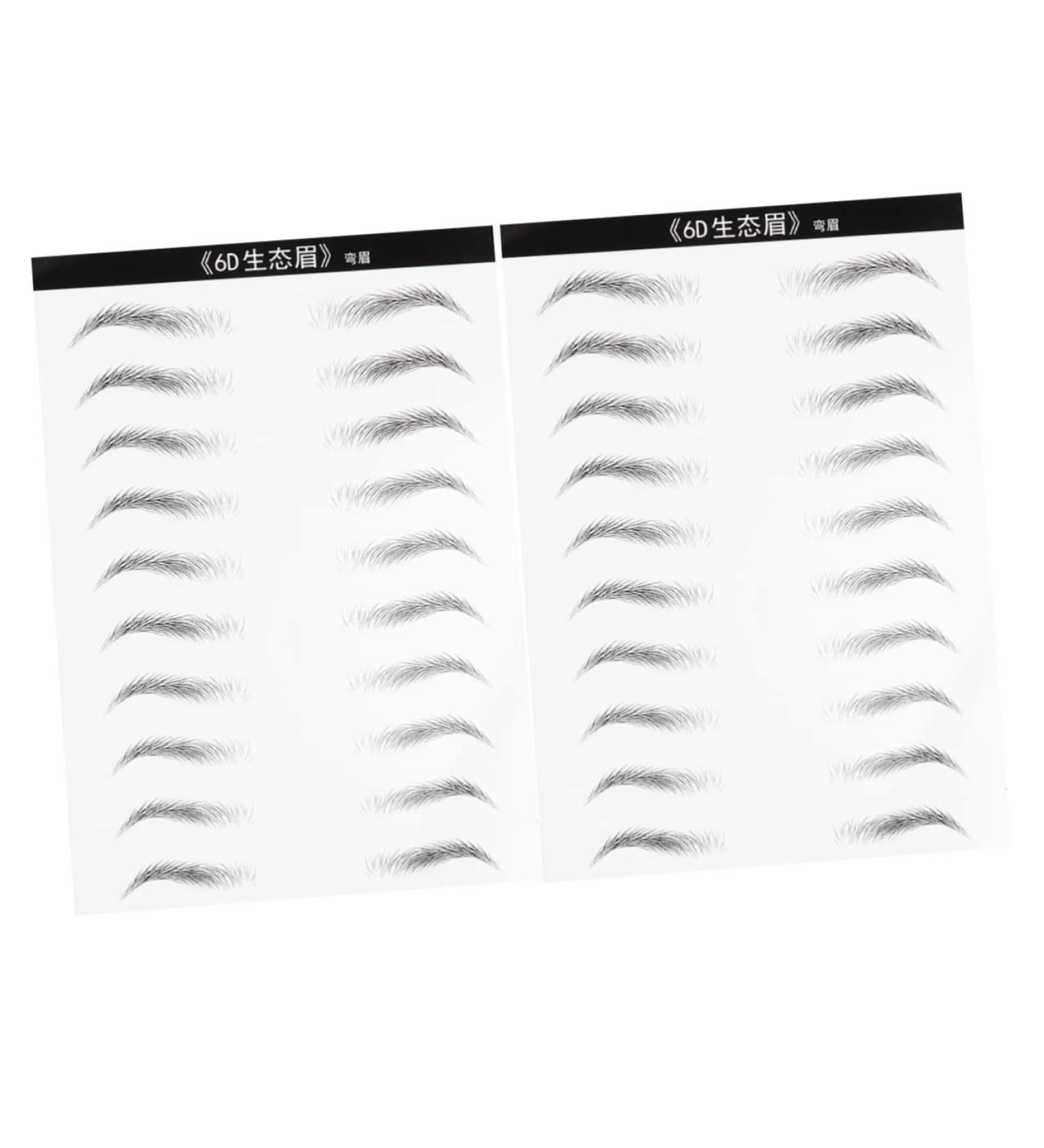 Housoutil Eyebrow Makeup Tools 2 Sheets Eyebrow Stencils Eyebrows Artificial Eyebrow Patch s Hair Makeup Tools 3d - Buy Online on GoSupps.com