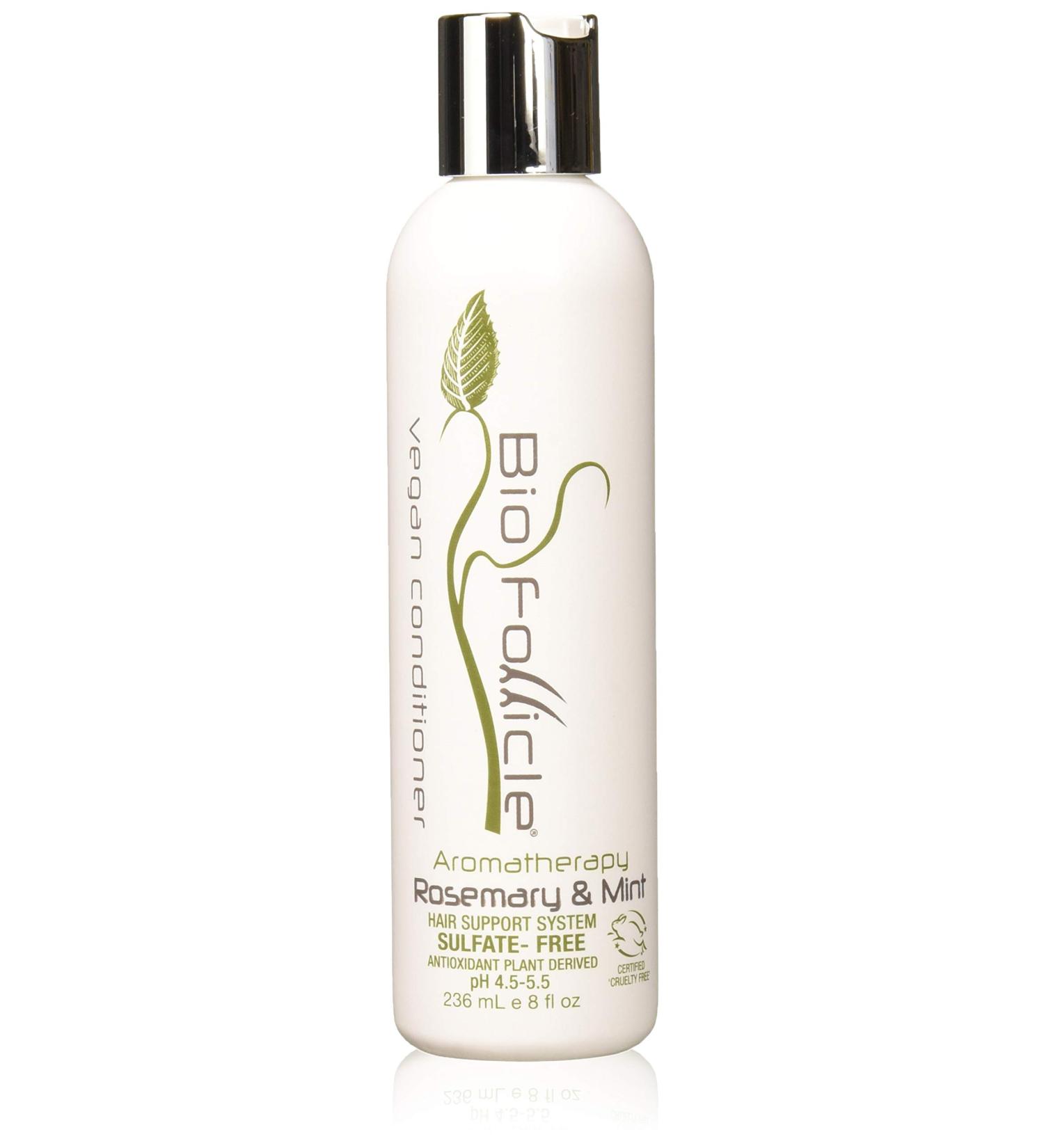Bio Follicle Hair Growth Conditioner - Organic Rosemary & Mint, 8oz | Strengthen & Nourish Hair, Prevent Thinning & Breakage | Sulfate-Free, Vegan, Cruelty-Free - Buy Online on GoSupps.com