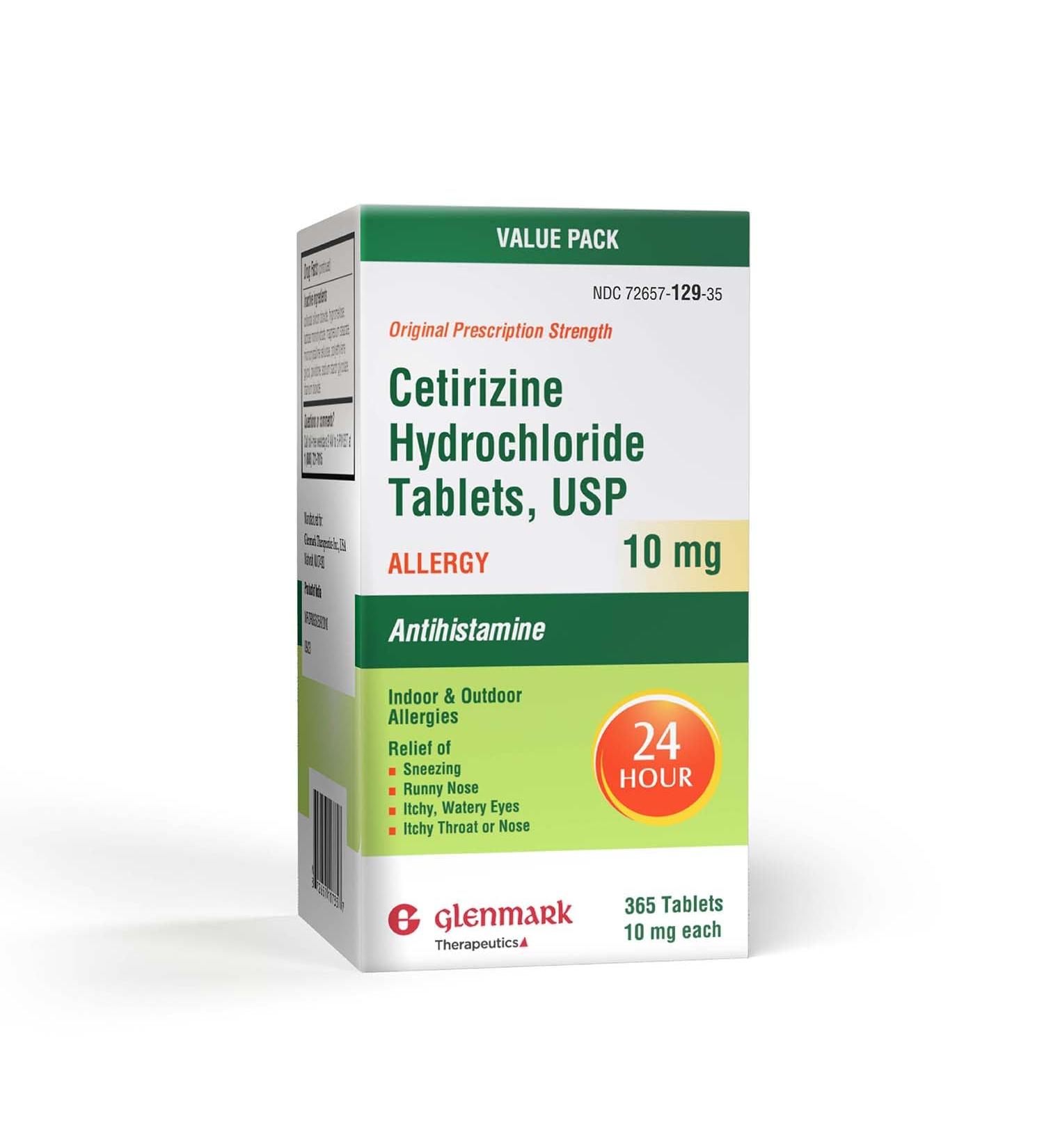 Buy 24-Hour Allergy Medicine - Cetirizine HCl USP Antihistamine 10mg Tablets for Pollen & Hay Fever Relief | 365 Count - Buy Online on GoSupps.com