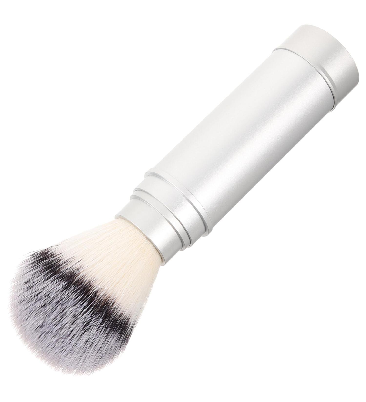 JECOMPRIS Mustache & Foaming Shaving Brush for Men - Portable Silver Razor & Beard Brush for Travel - Buy Online on GoSupps.com