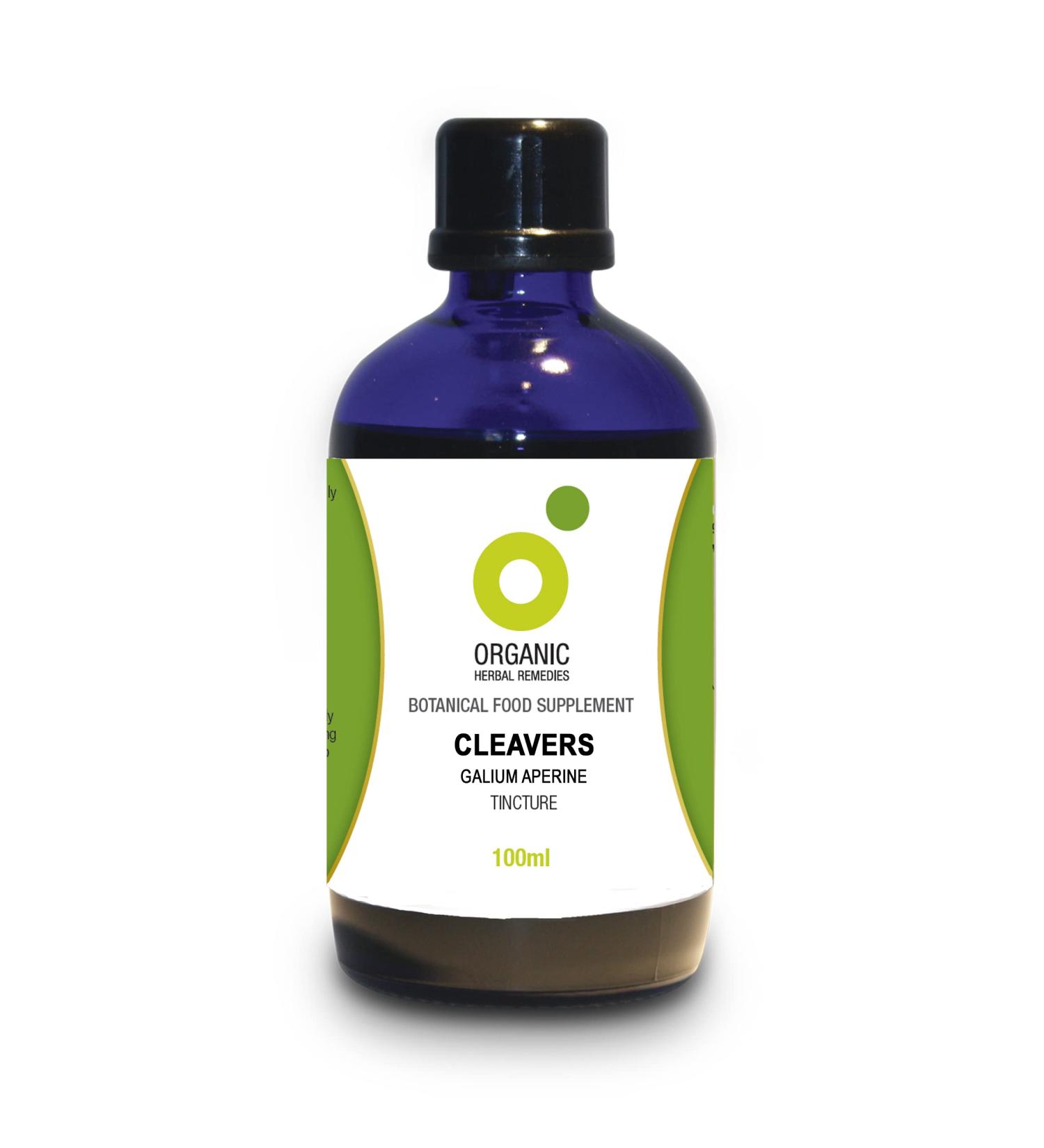 Organic Cleavers Tincture 100ml - Herbal Remedies for Natural Relief - Buy Online on GoSupps.com