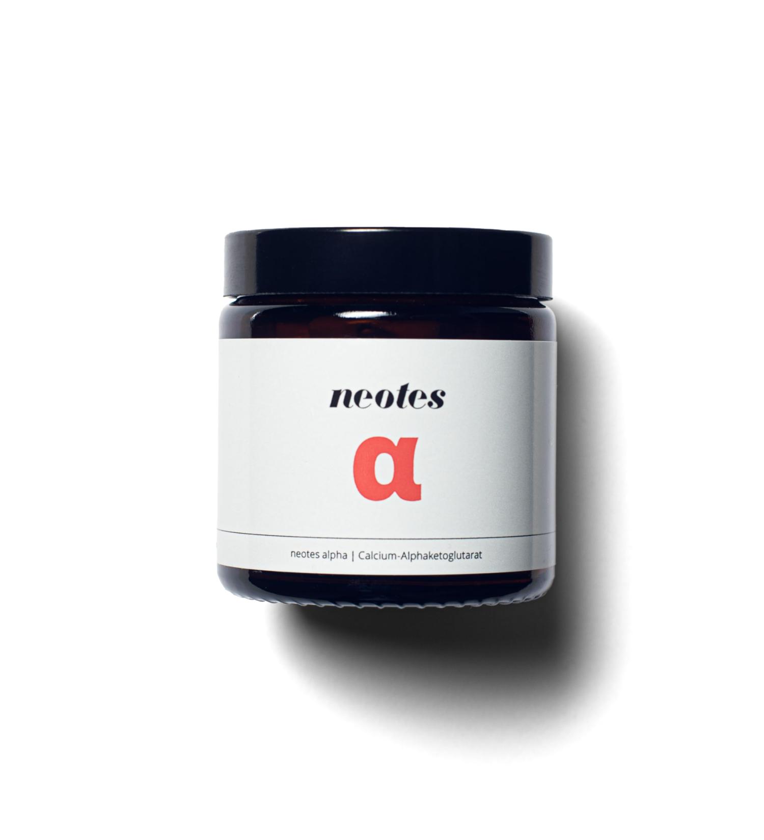 Neotes Calcium Alpha-Ketoglutarate 1000mg - 60 High-Dose Capsules | Premium Dietary Supplement Made in Germany | Laboratory Tested - Buy Online on GoSupps.com