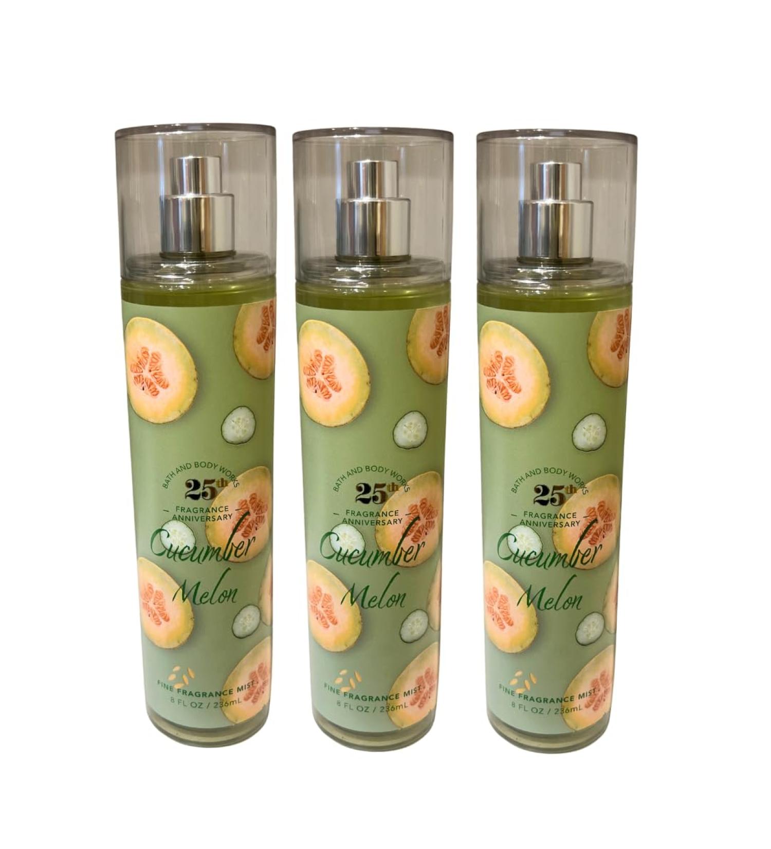 Bath & Body Works Cucumber Melon Fine Fragrance Mist 8oz - Pack of 3 - Buy Online on GoSupps.com