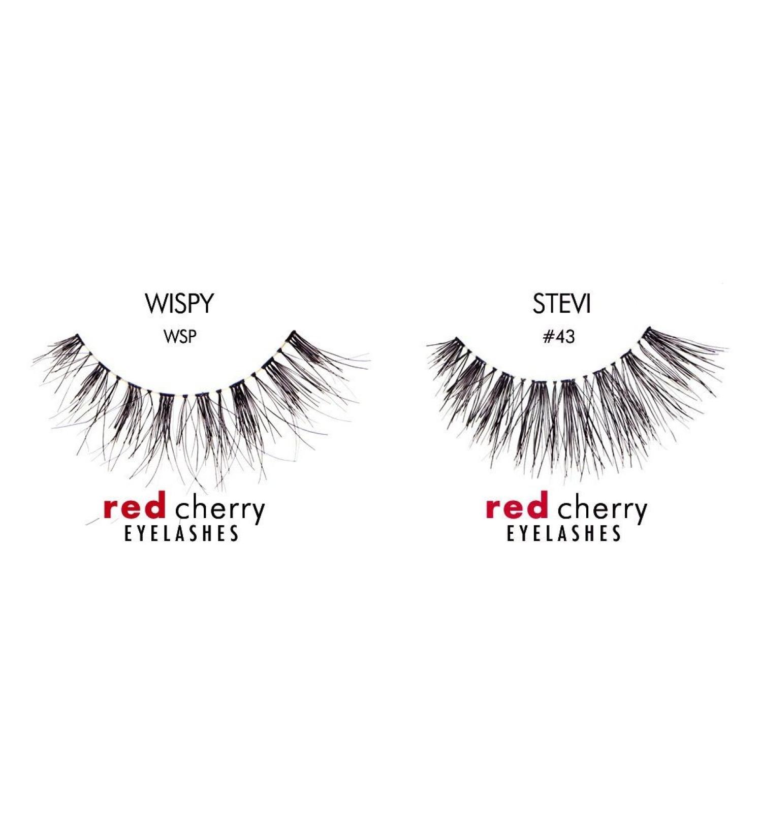 Red Cherry False Eyelashes #WSP (Pack of 3) & Red Cherry False Eyelashes #43 (Pack of 3)