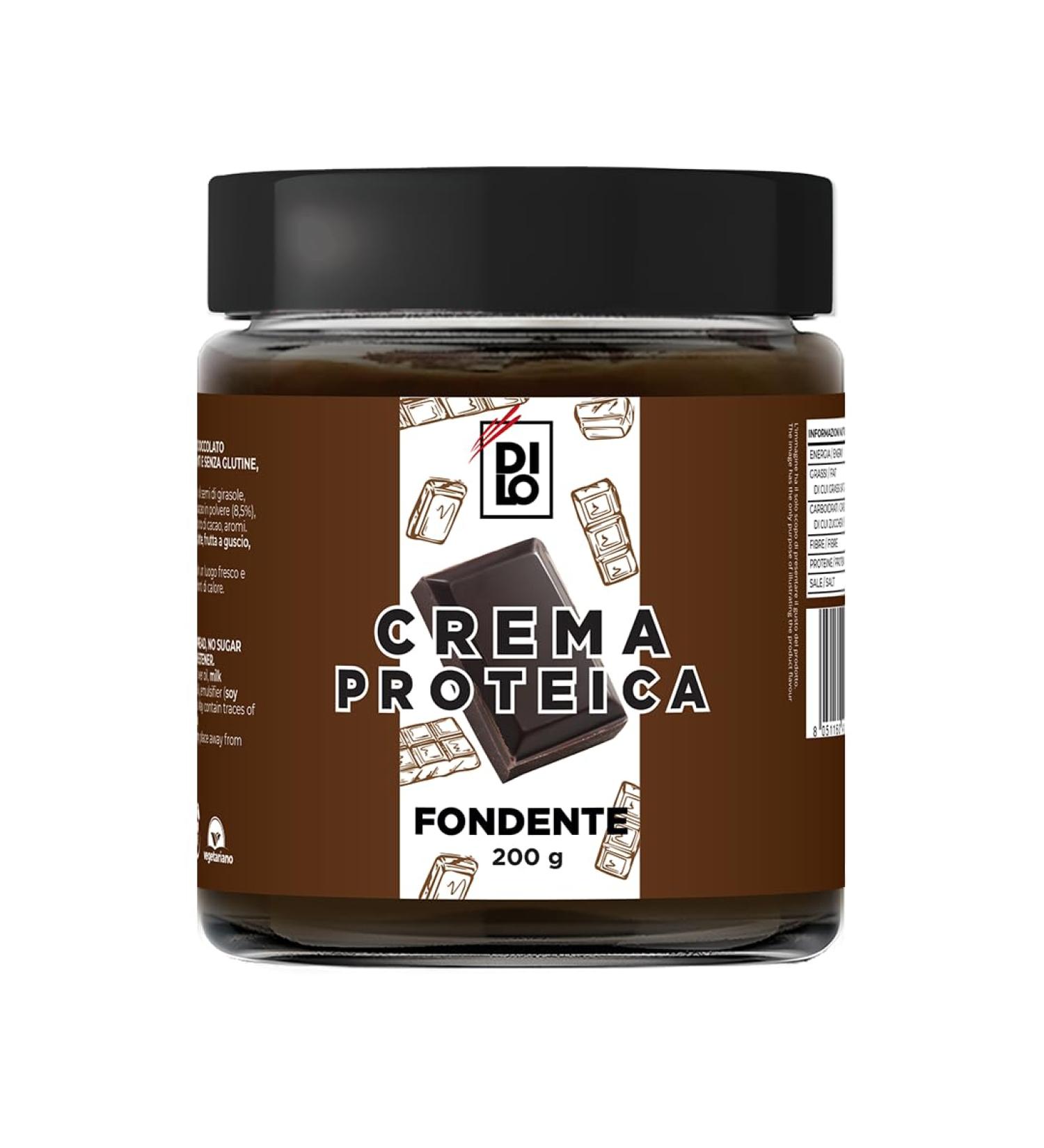 DILO - Melting Chocolate Spalmable Protein Cream No Added Sugar Gluten Free with 23% Protein - 200g - Buy Online on GoSupps.com