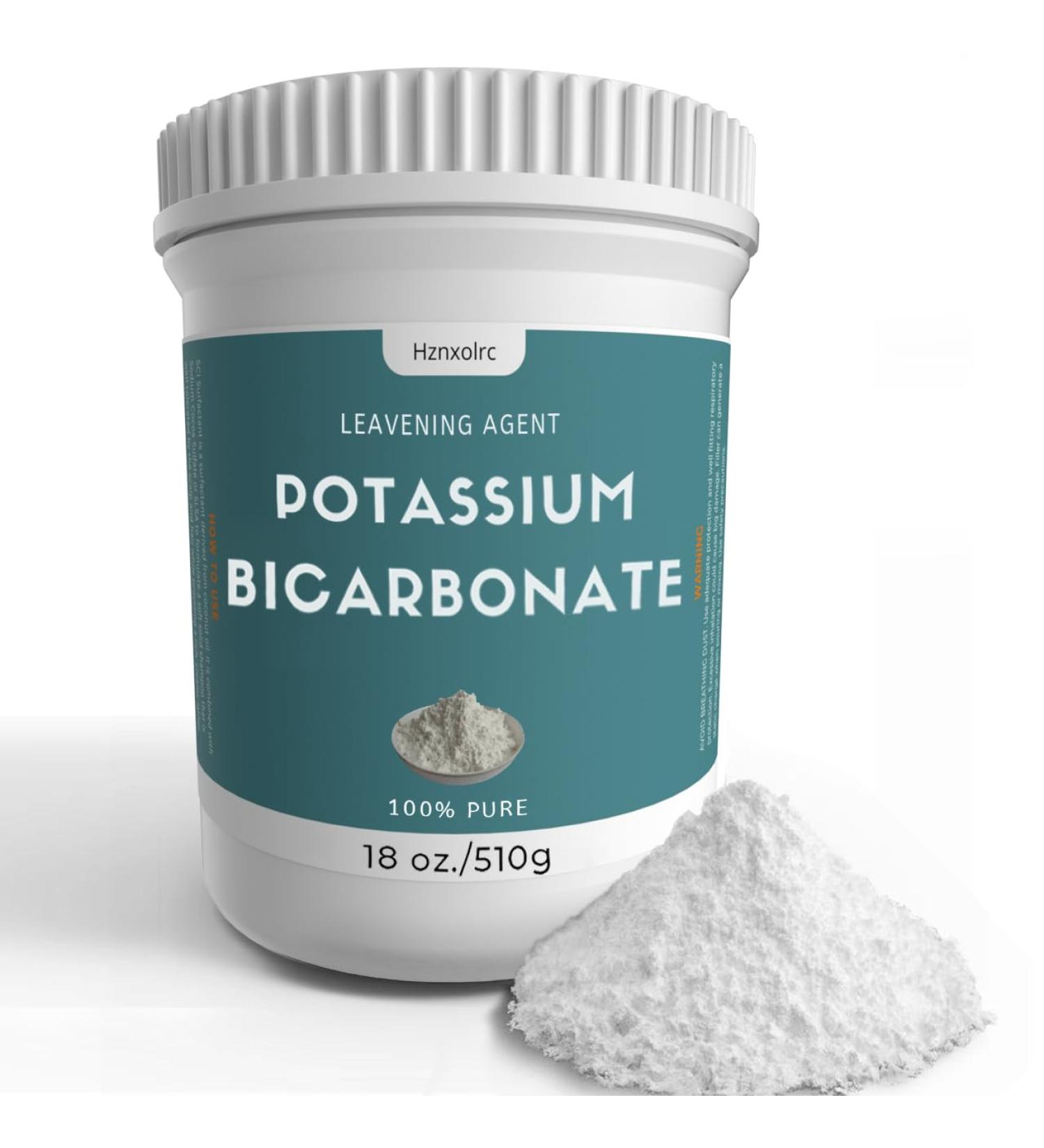 18 oz Potassium Bicarbonate 100% Pure Potassium Bicarbonate Powder Used In Making Wine Cakes Cookies and More - Buy Online on GoSupps.com