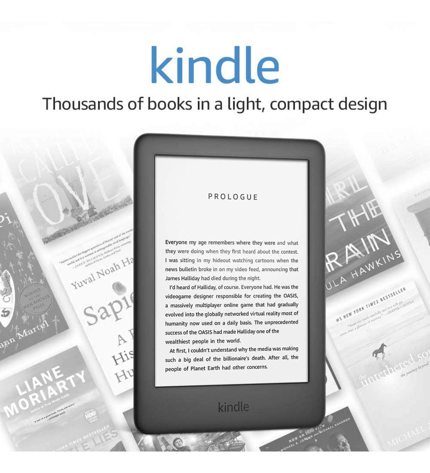 Kindle 2019 - Built-in Front Light, Black | No Kindle Unlimited or Ad-Supported Lockscreen - Buy Online on GoSupps.com