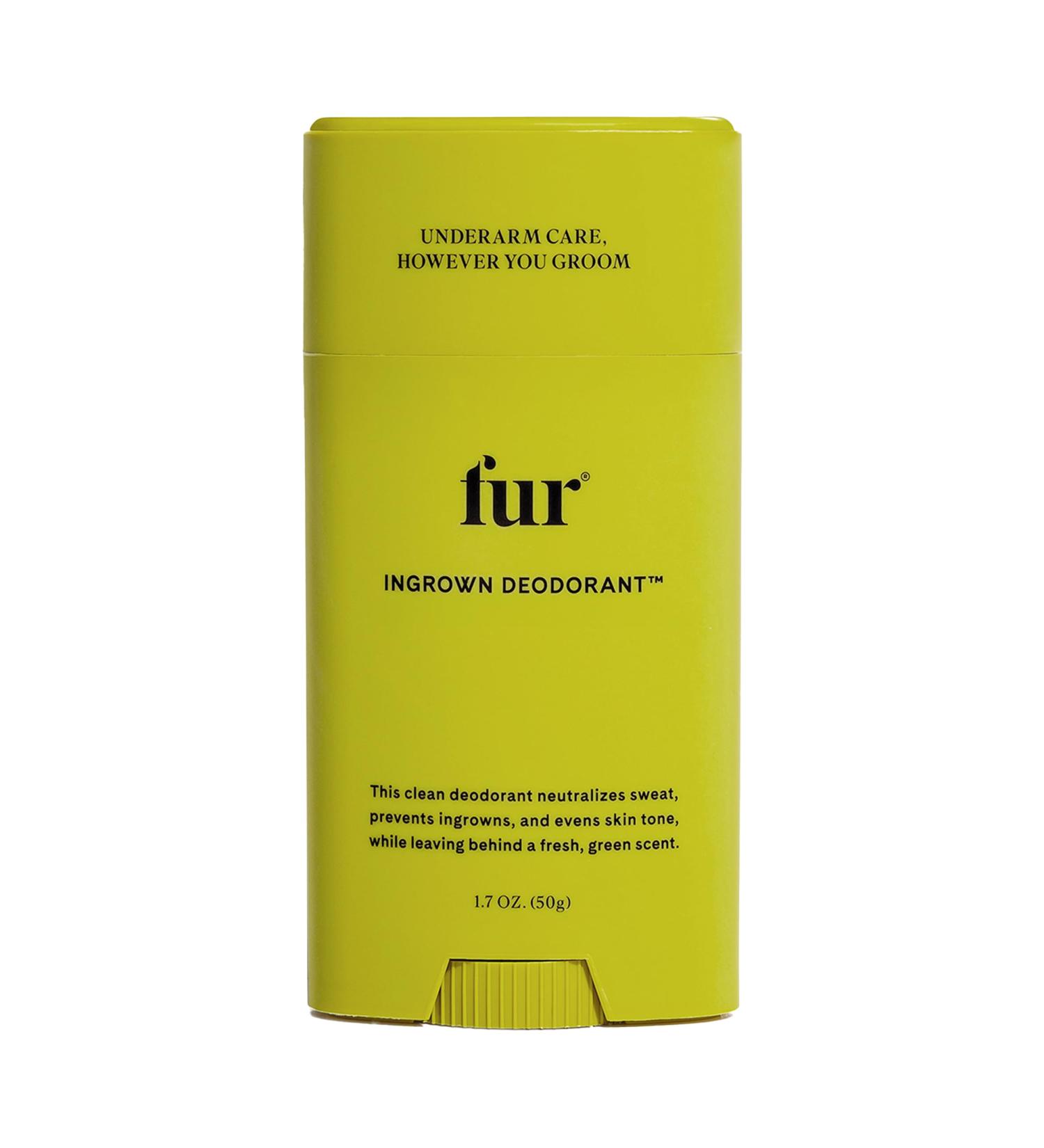 Fur Ingrown Deodorant | Water-Based Formula for Ingrown Hairs & Body Odor | Natural Scent | 1.7 oz - Buy Online on GoSupps.com