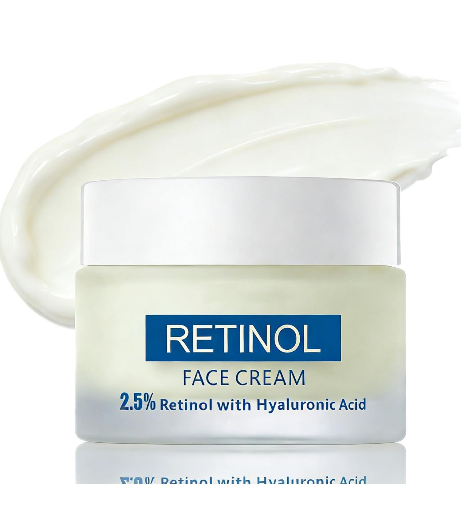 Retinol Cream for Face Anti Aging with Hyaluronic Acid Retinol Face Cream Moisturizer Wrinkle Smoothing & Firming Facial Cream for Women and Men Night Face Cream for Fine Lines 1.75 Fl Oz - Buy Online on GoSupps.com