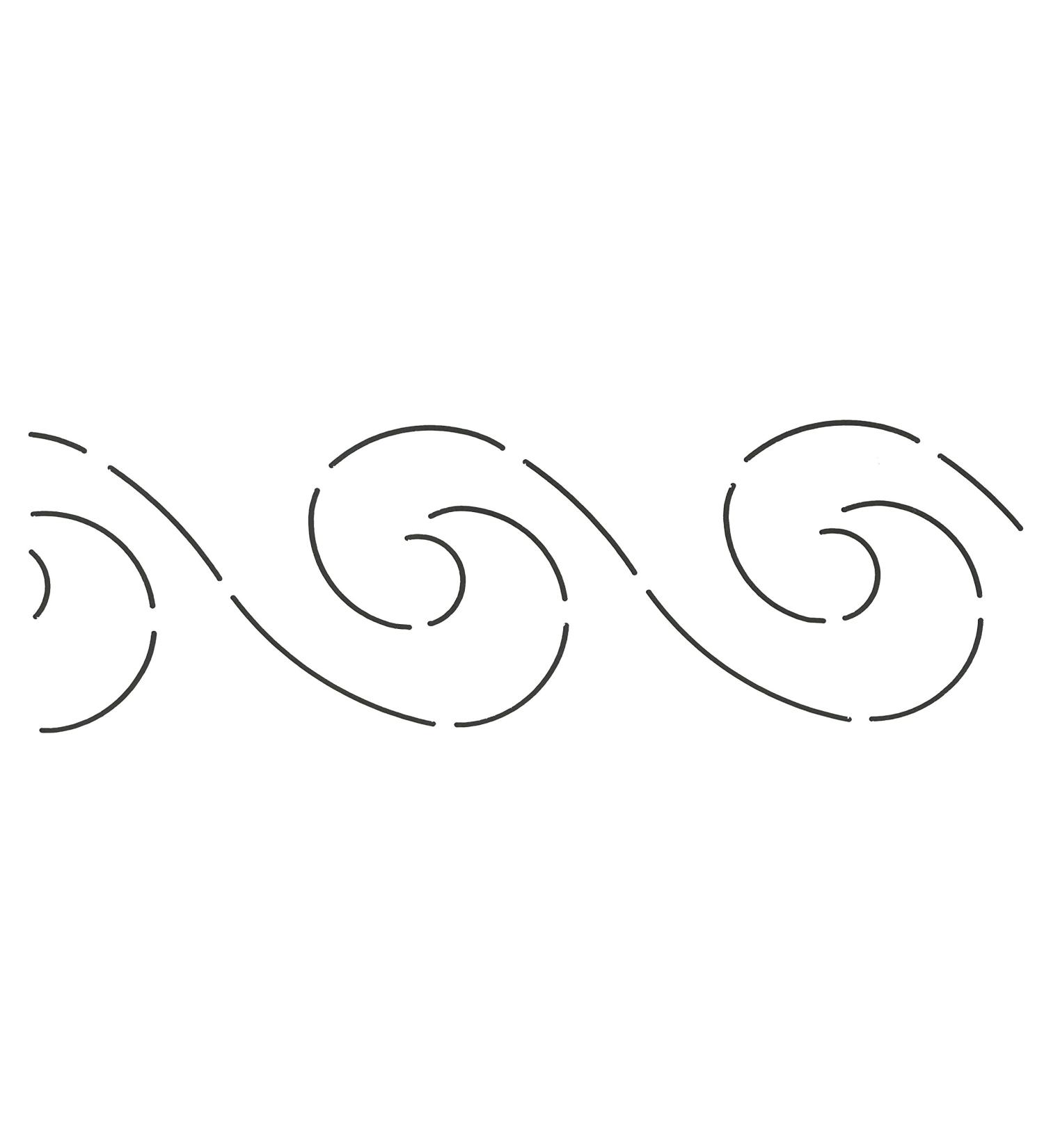 Quilting Creations Wave Border Quilt Stencil  3