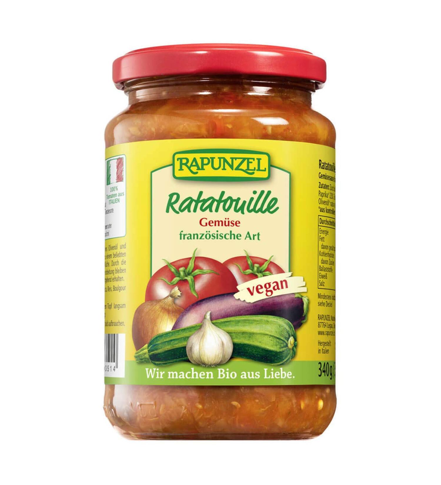 Rapunzel Naturkost Rapunzel - Ratatouille Tomato Sauce - 0.335 l - Pack of 6