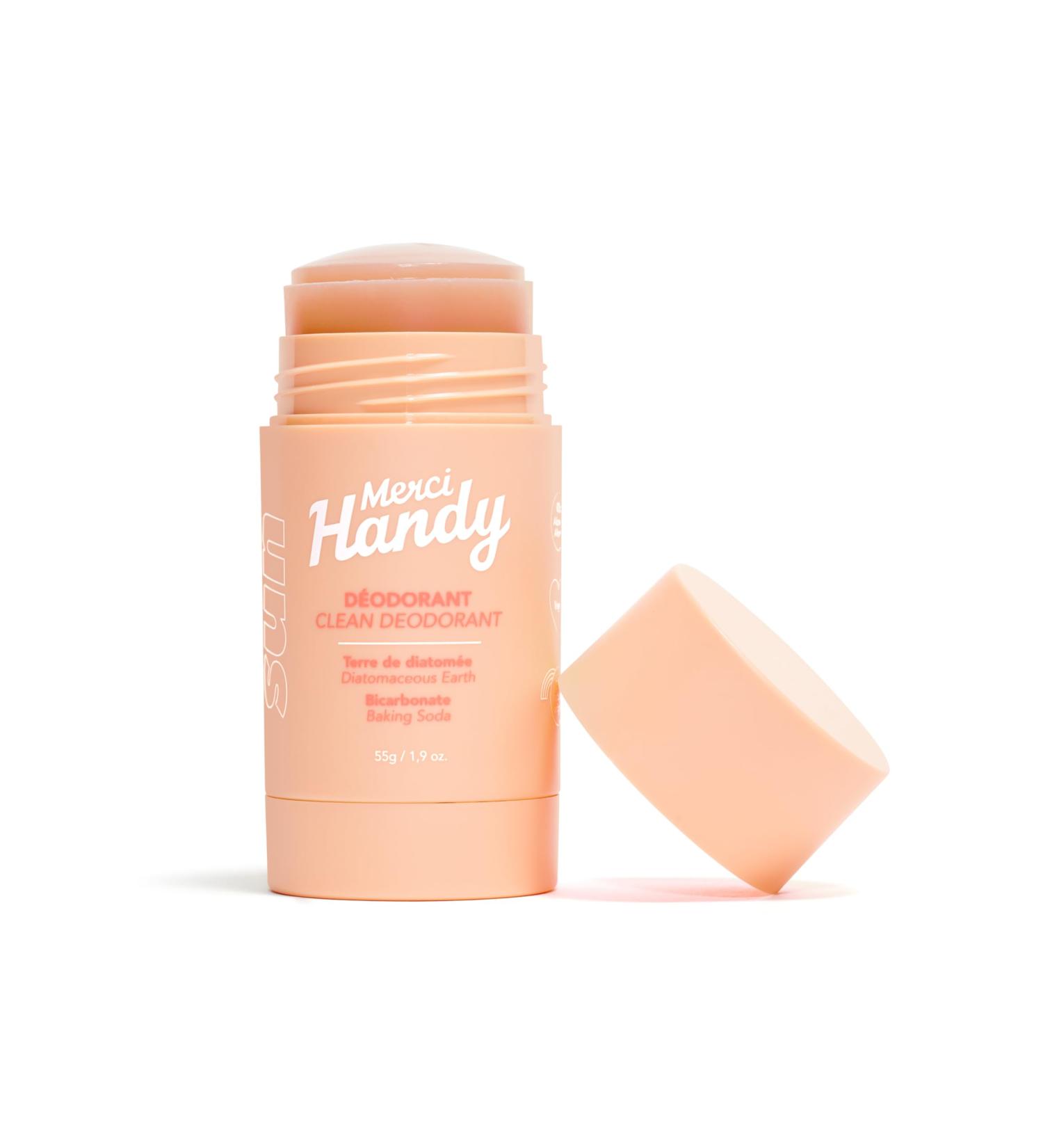 Merci Handy - Deodorant SUN 55g - Clean Formula - Anti-Odor - 97% Ingredients of Natural Origin - Buy Online on GoSupps.com