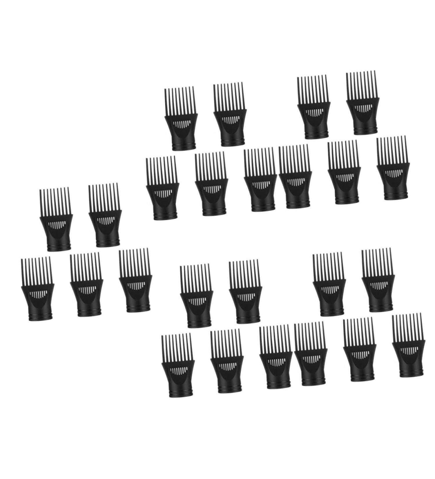 Didiseaon 25 Pcs Hair Dryer Comb Blow Dryer Comb Bachelorette Party Hairdressing Tool Hair Dryer Nozzle Adapter Wide-tooth Comb Attachment Hair Dryer Diffuser Collector Plastic Modeling 13x6cmx5pcs Blackx5pcs - Buy Online on GoSupps.com