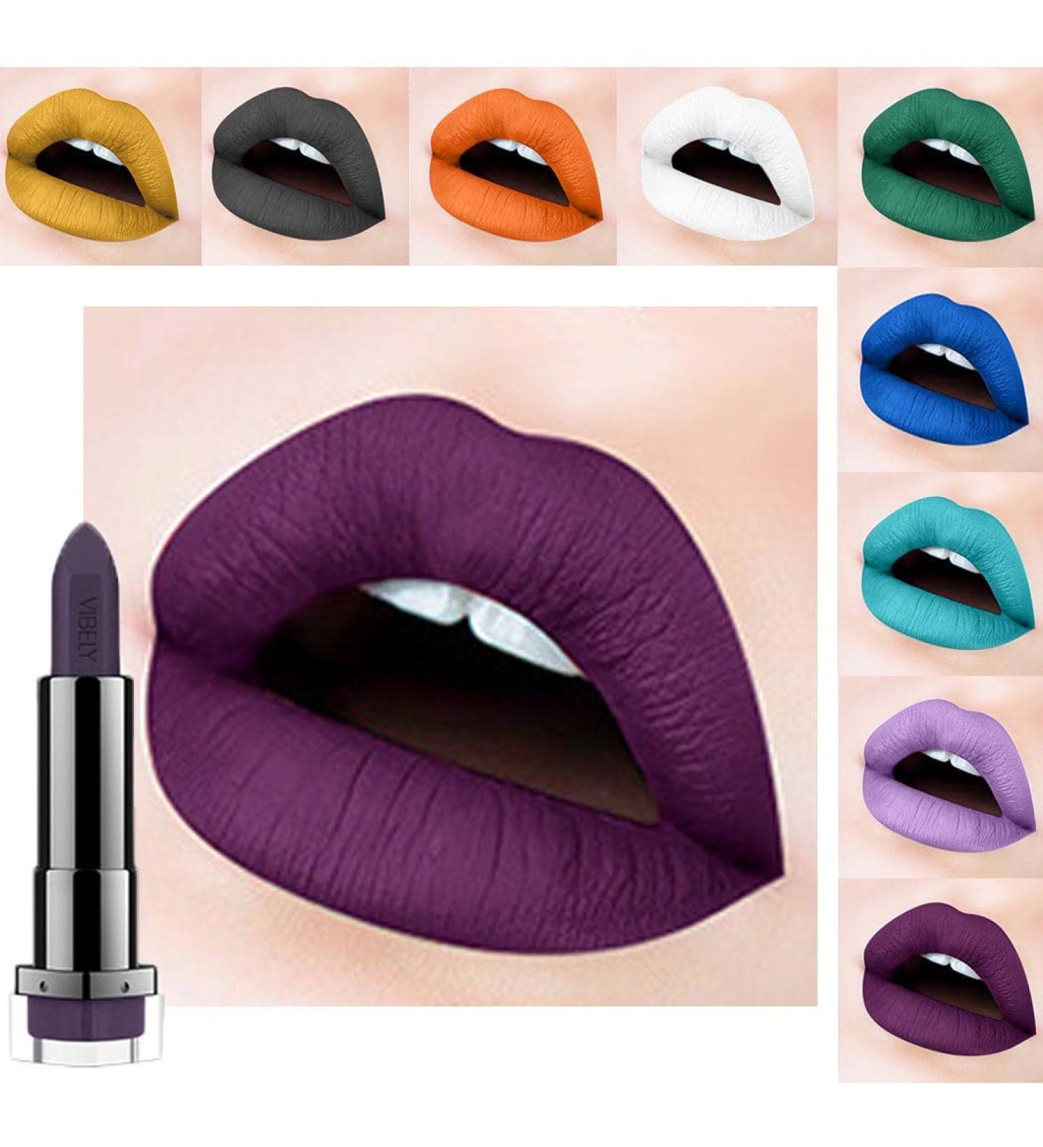 Kilshye Matte Lipstick - High Pigment, Long Lasting, Waterproof Lipstick in Purple 23 - Women/Girls Makeup - 1 Pack - Buy Online on GoSupps.com