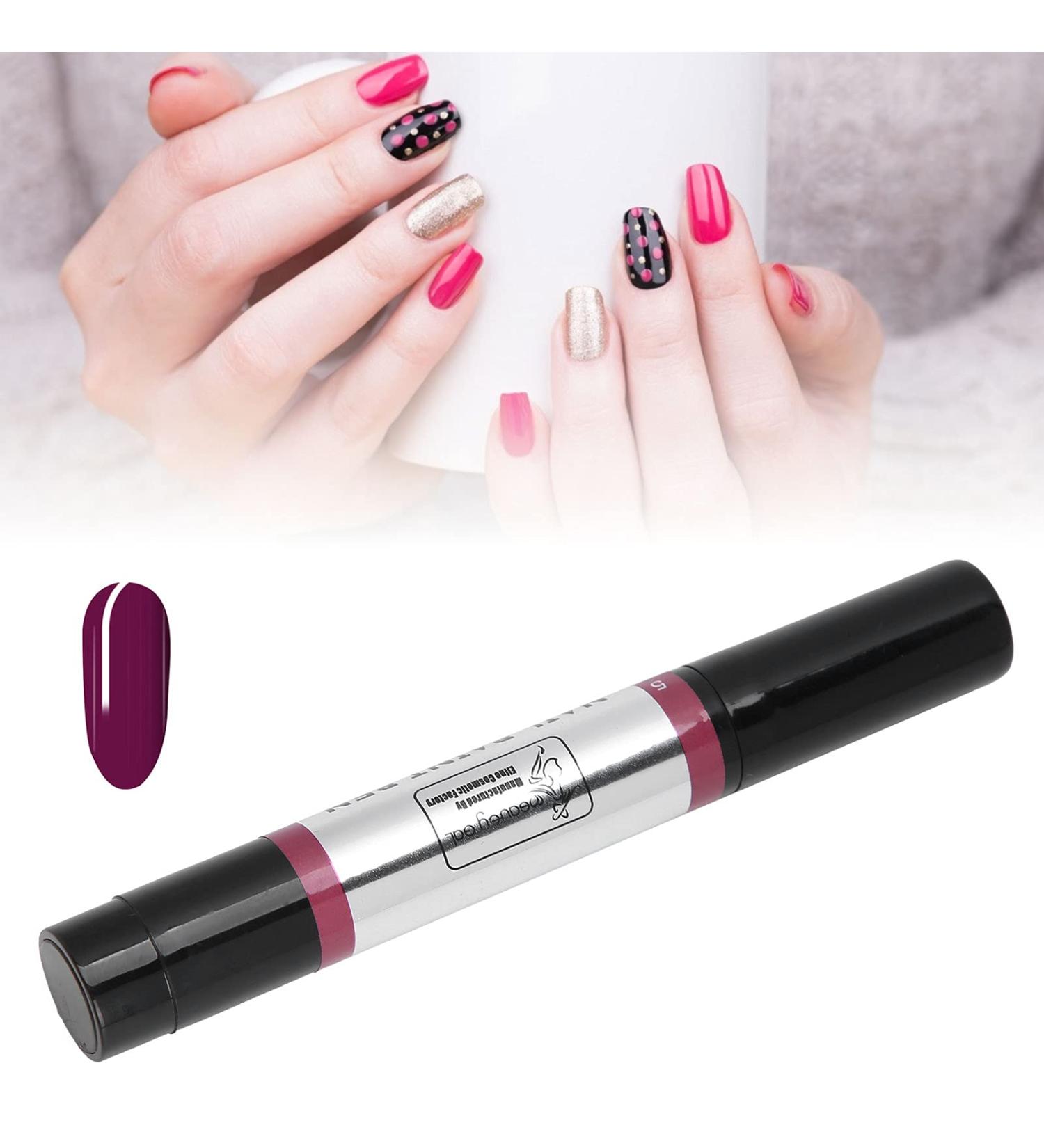 Nail Polish Pen Nail Gel Pen Nail Art Manicure Pen Suitable for Acrylic Nails DIY Nails Water Based Nail Polish Bright Colors Easy Match with Daily Wear Tools to Save Time and 05 - Buy Online on GoSupps.com