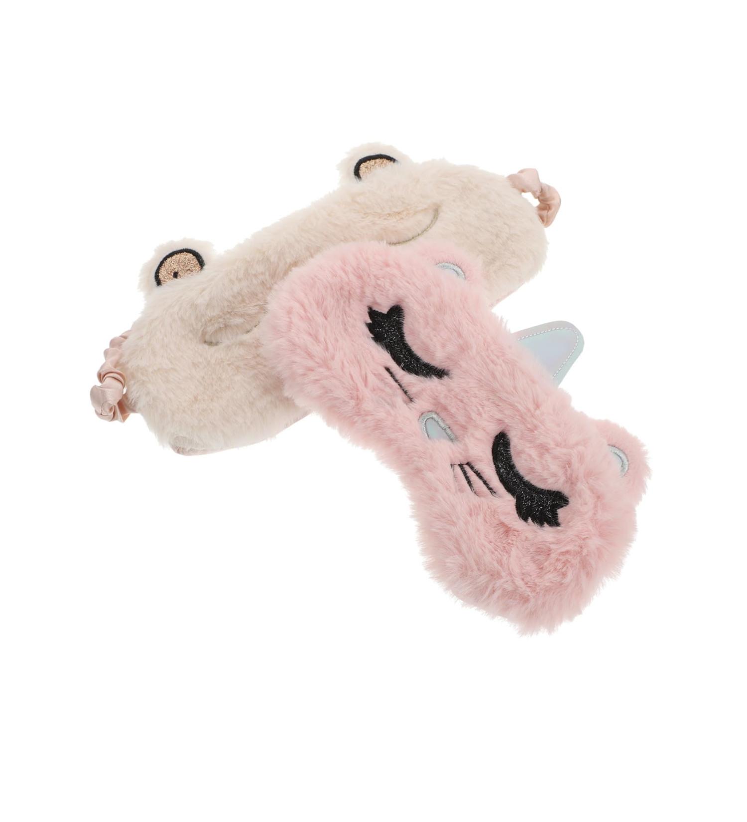 FRCOLOR Cat Eye Mask & Unicorn Eye Shade - 2pcs Sleeping Eye Patches & Leaf Soap Holder - Animal Blindfolds for Comfortable Sleep - Buy Online on GoSupps.com