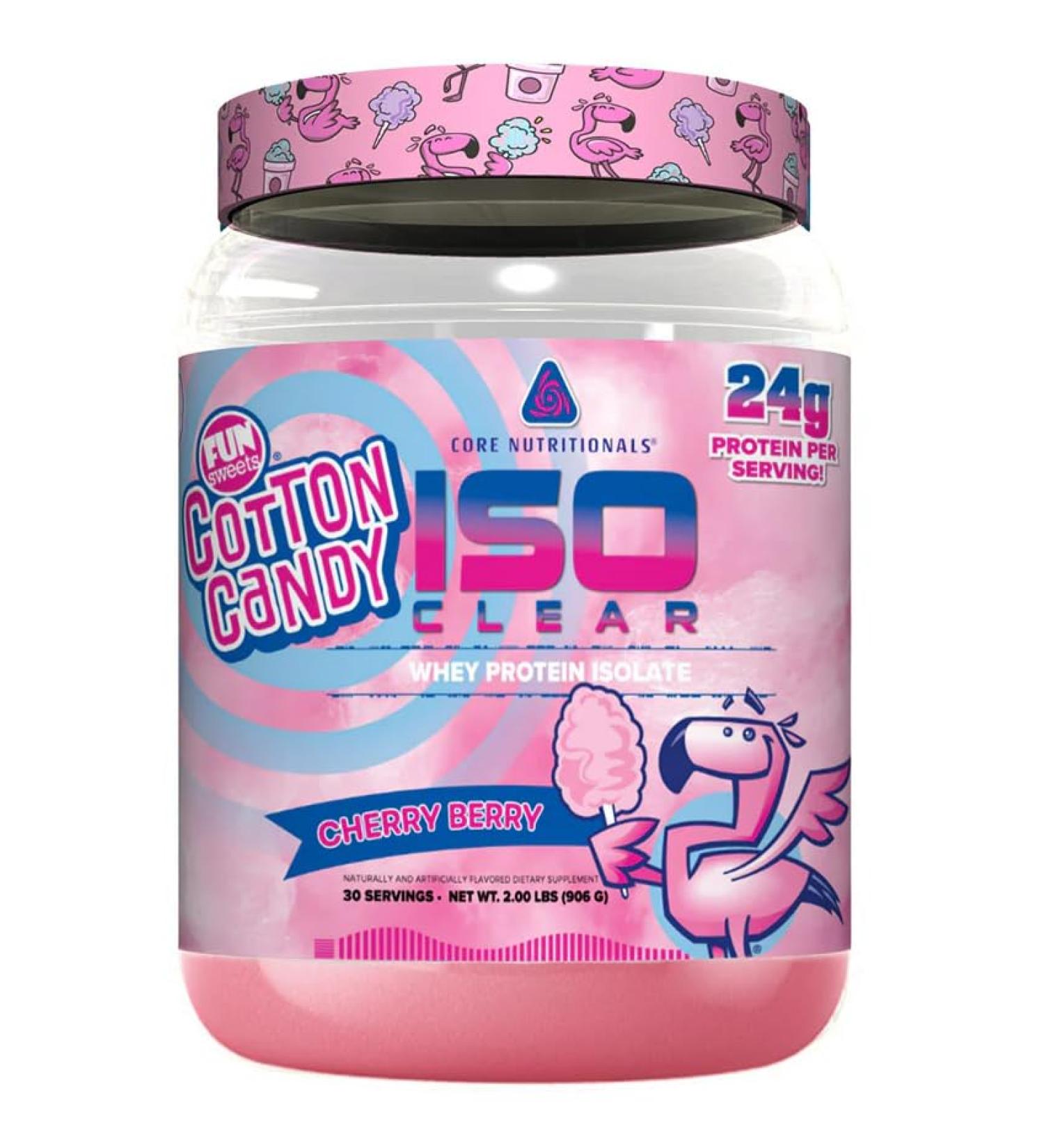 Core Nutritionals Iso Clear Whey Protein Isolate | Low Calorie Carb & Fat | Lactose Free & Easy to Digest | 24g Protein Zero Sugar | 2 Pound (Fun Sweets Cherry Berry) Fun Sweets Cherry Berry 2 Pound (Pack of 1) - Buy Online on GoSupps.com