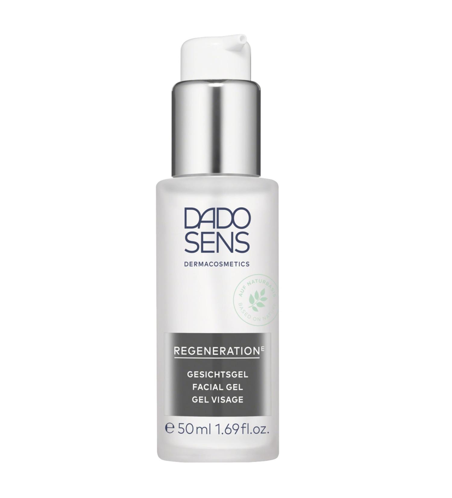 DADO SENS Regeneration E facial gel 50 ml intensive moisturizer for soothing and strengthening the skin also accompanying therapy for neurodermatitis and psoriasis - Buy Online on GoSupps.com